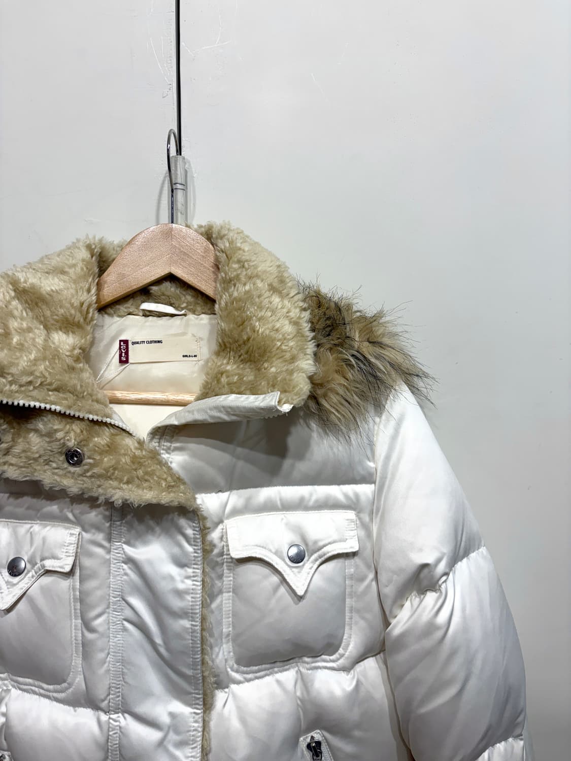 리바이스 후드퍼 구스 다운 패딩 자켓 상품이미지4