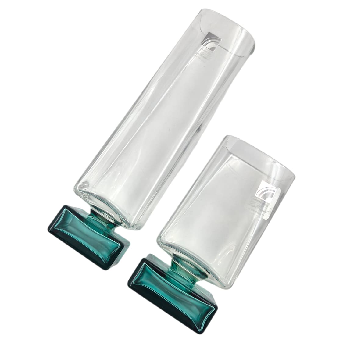 90s 이탈리아 루이지 에메랄드 스퀘어 잔 1p 상품이미지4