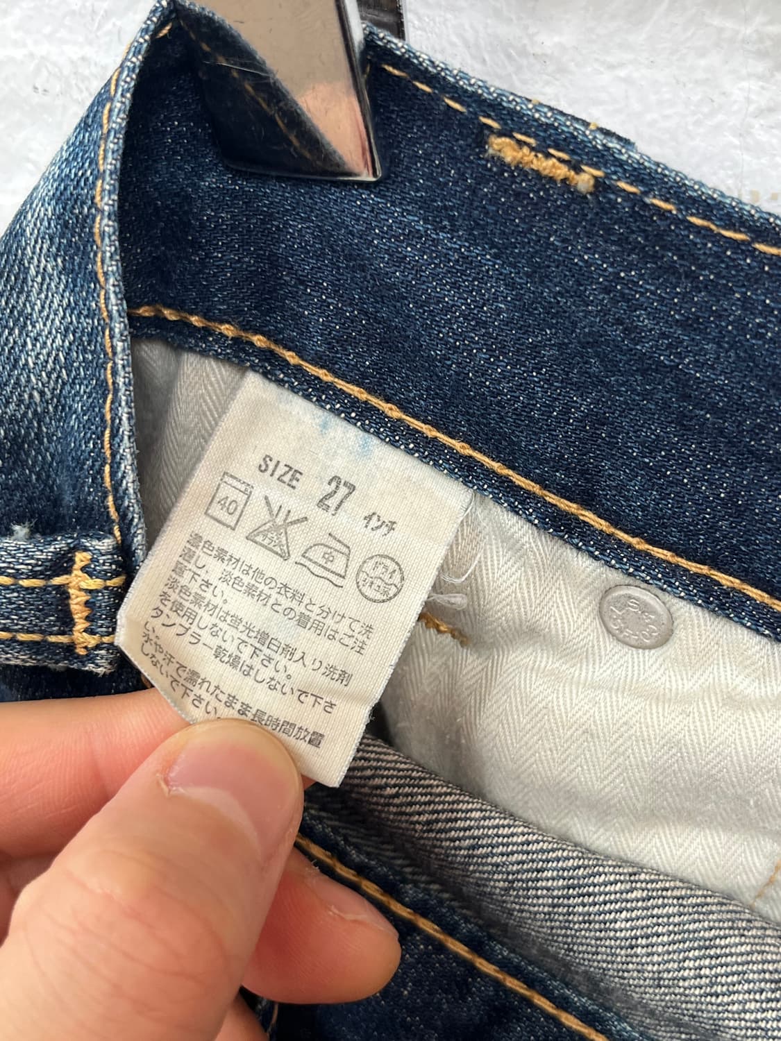 Levis Women 부츠컷 워싱 데님팬츠 W27 상품이미지7