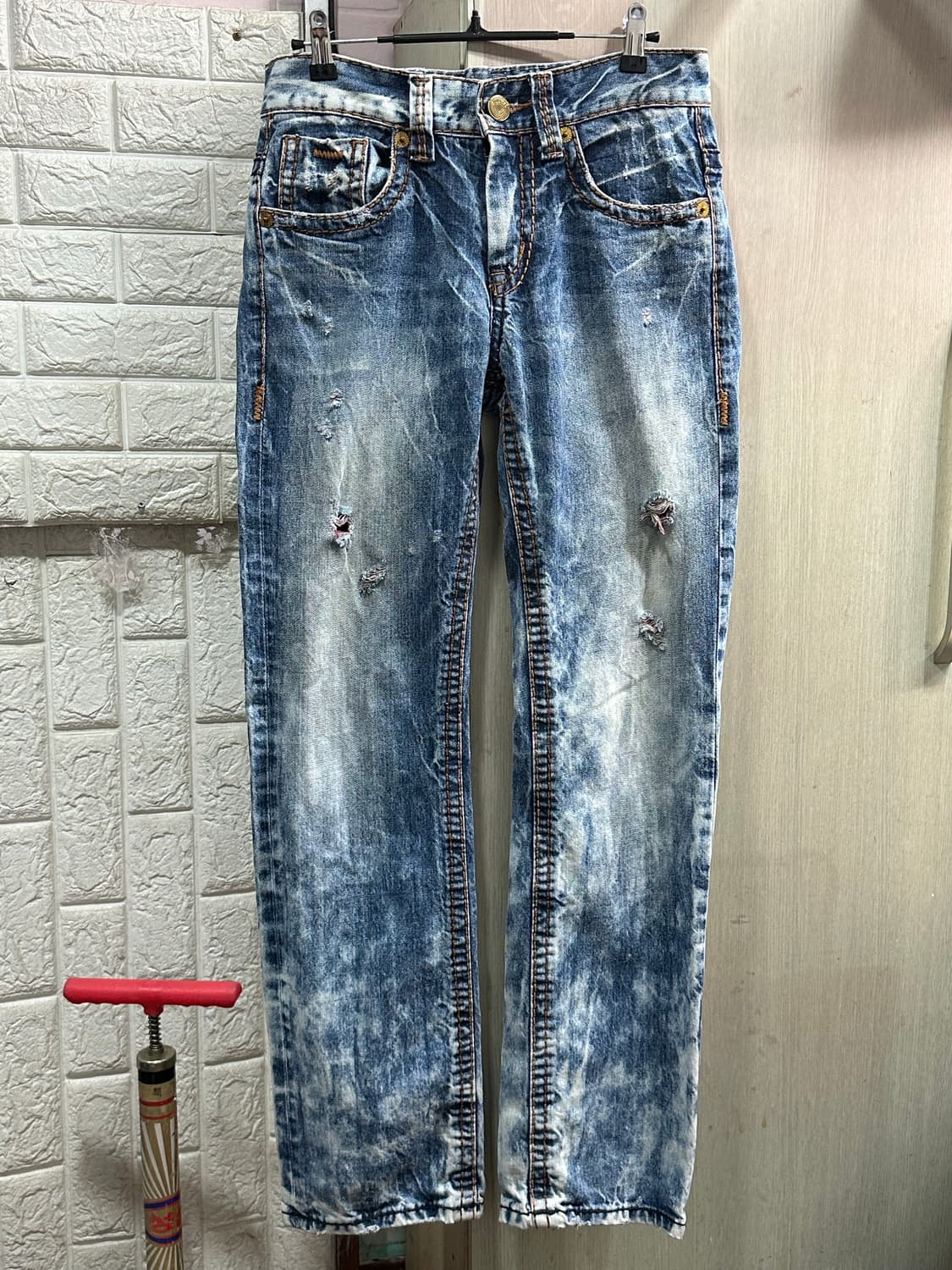 버커루 스노우워싱 Y2K 빈티지 데님팬츠 30사이즈 상품이미지3