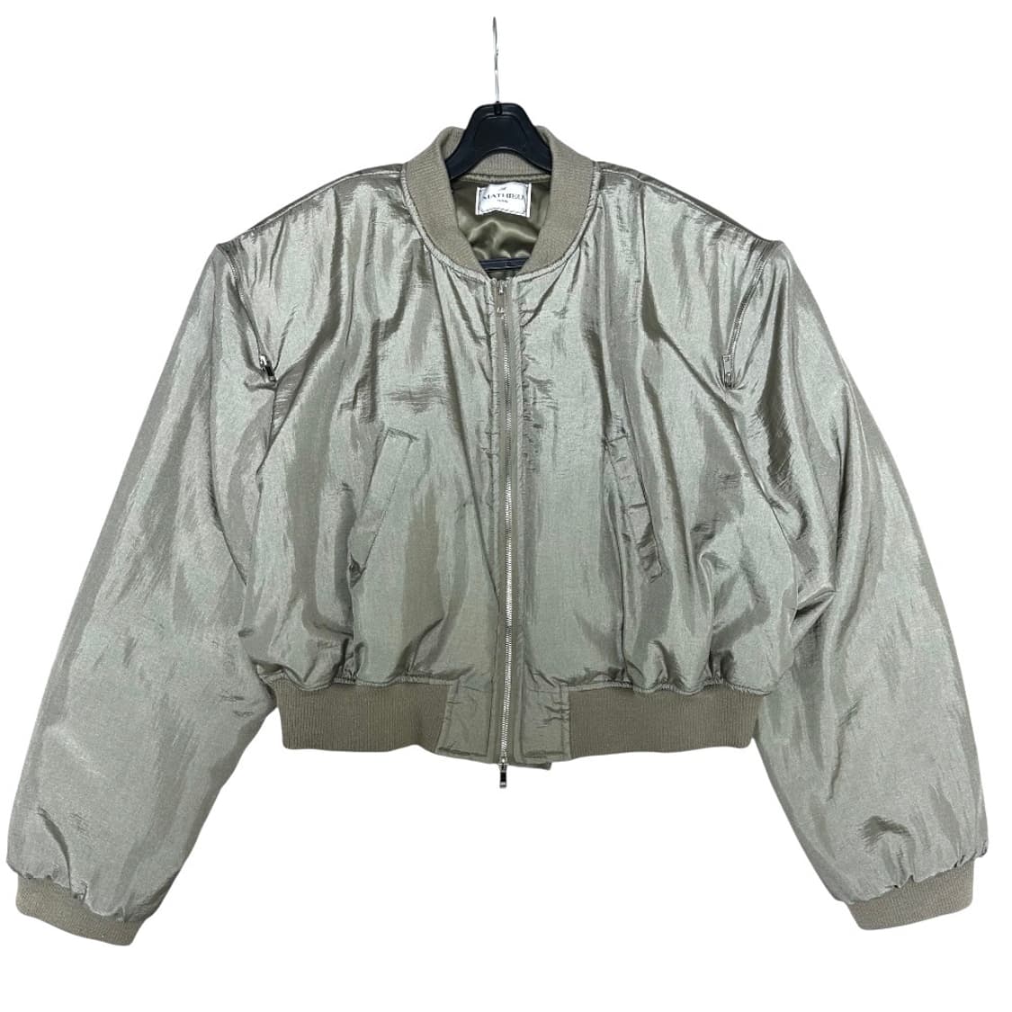 랑거 오버숄더 크롭 봄버 상품이미지1