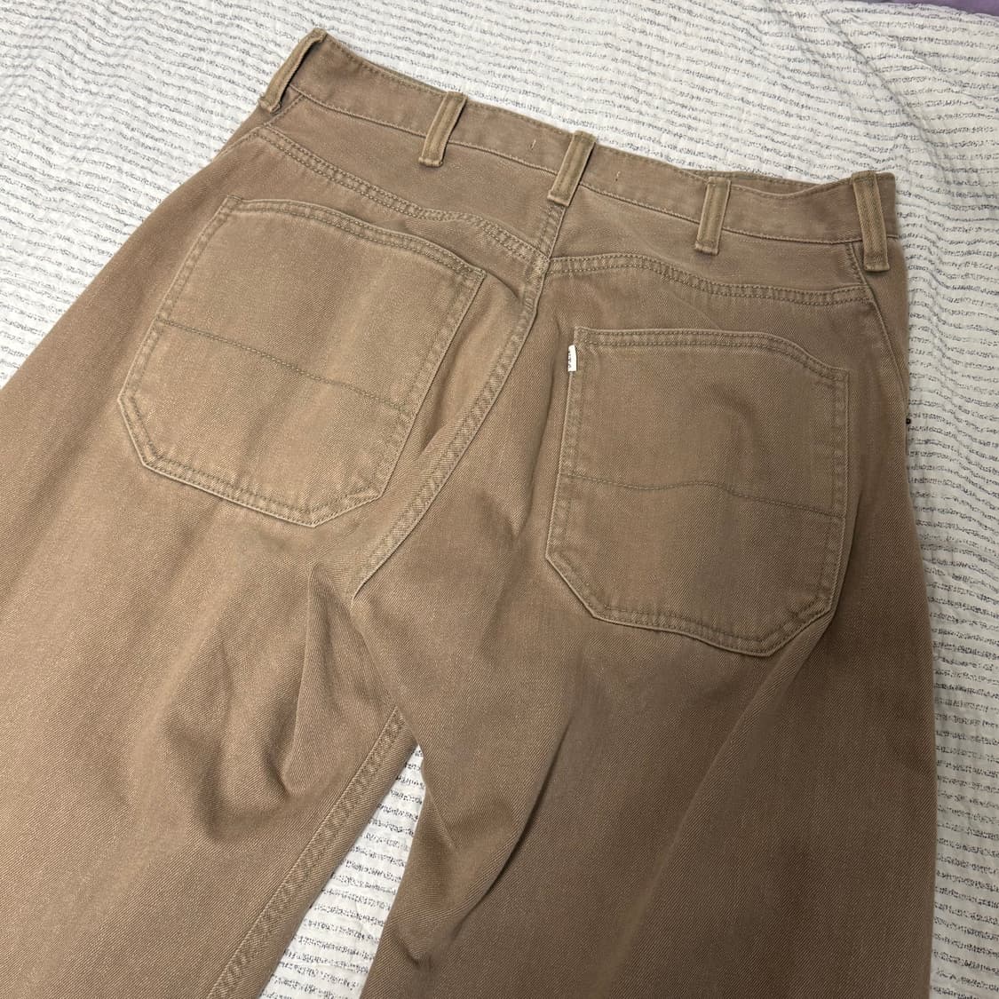 해칭룸 커브 진 워시드 베이지 상품이미지4