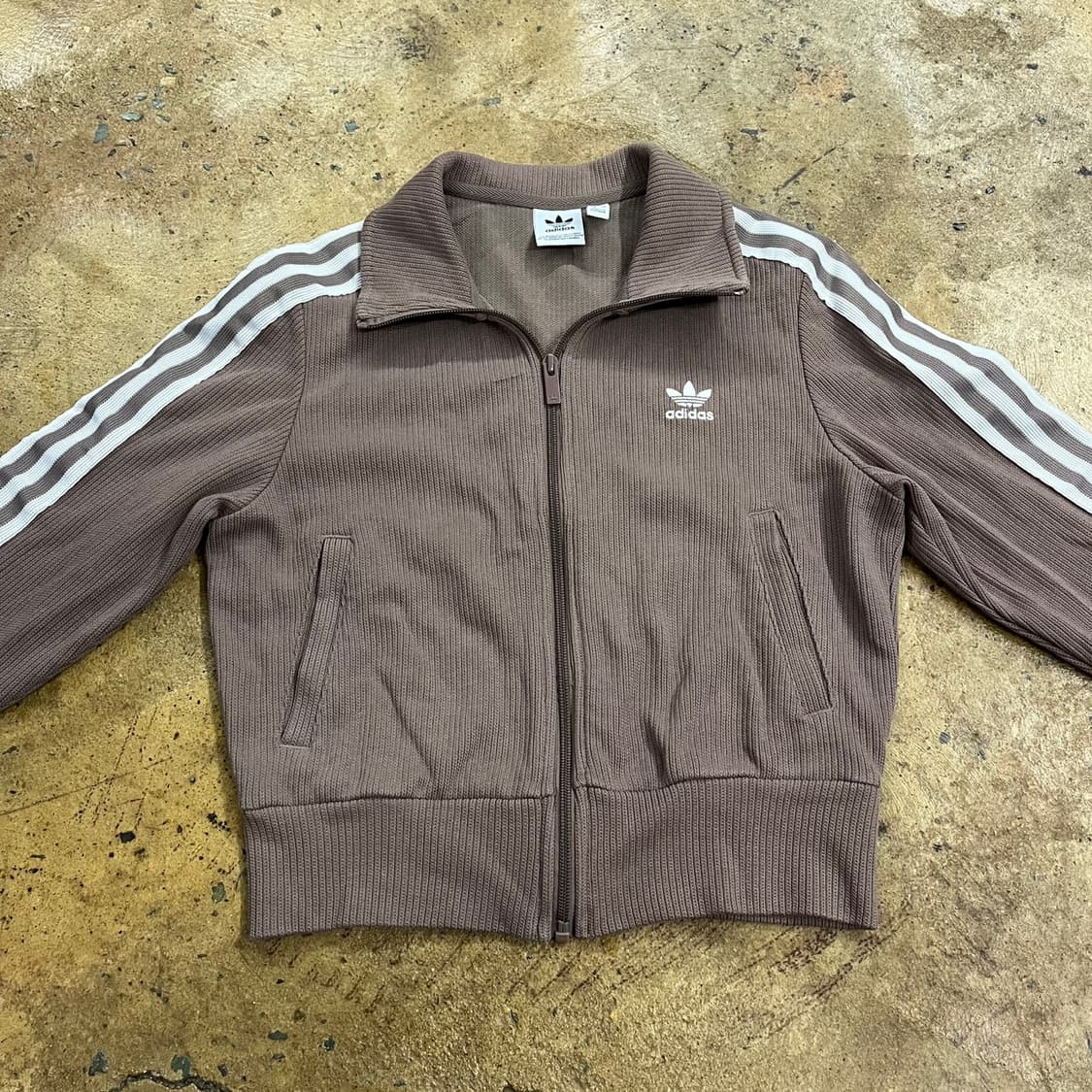 아디다스 브라운 초코우유 니트 져지 트랙탑 상품이미지3