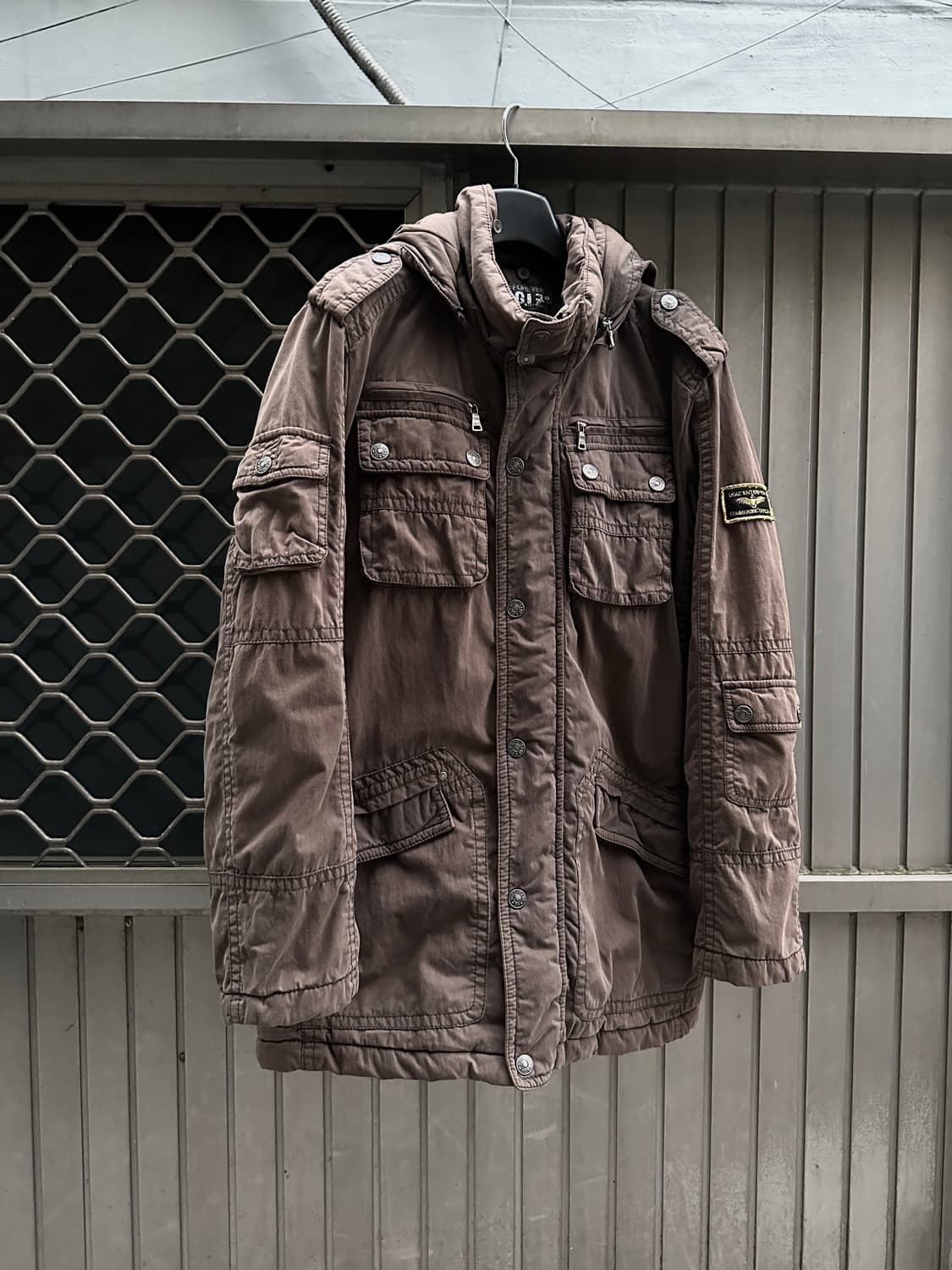 UGIZ grunge fade washed multi zip jacket 상품이미지1