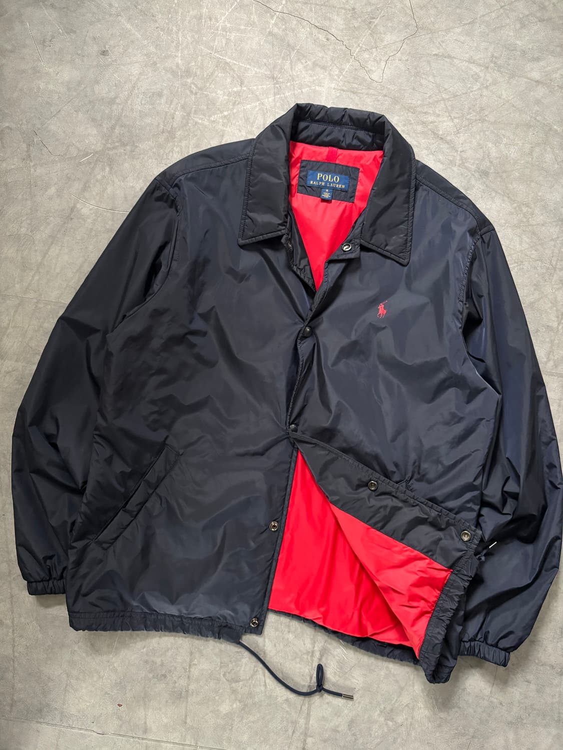 Polo 폴로 랄프로렌 신형라벨 네이비컬러 엠브로이드 코치 자켓 상품이미지2