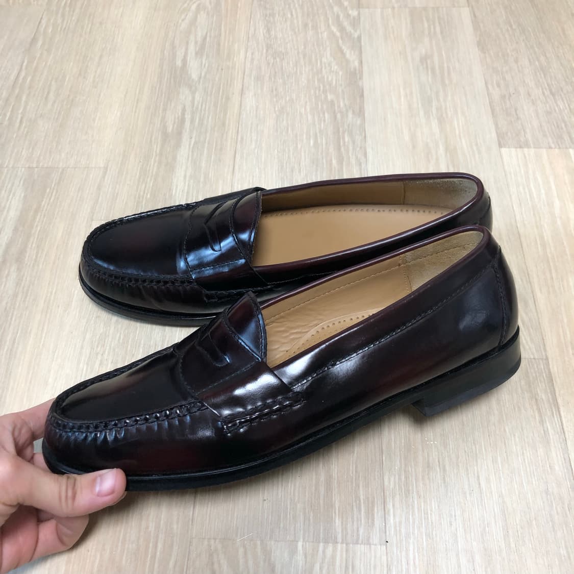 (265-270) 콜한 COLE HAAN 맨즈 핀치 페니 로퍼 버건디 상품이미지1