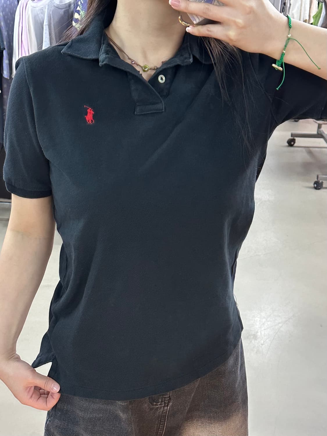 폴로 블랙 카라반팔티 상품이미지2