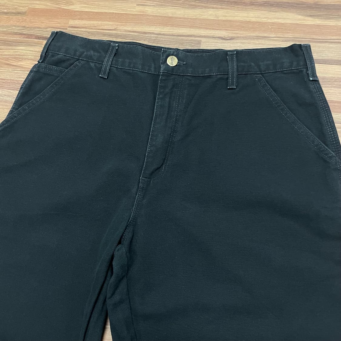 칼하트 블랙 싱글니 카펜터 워크 팬츠 34 상품이미지3