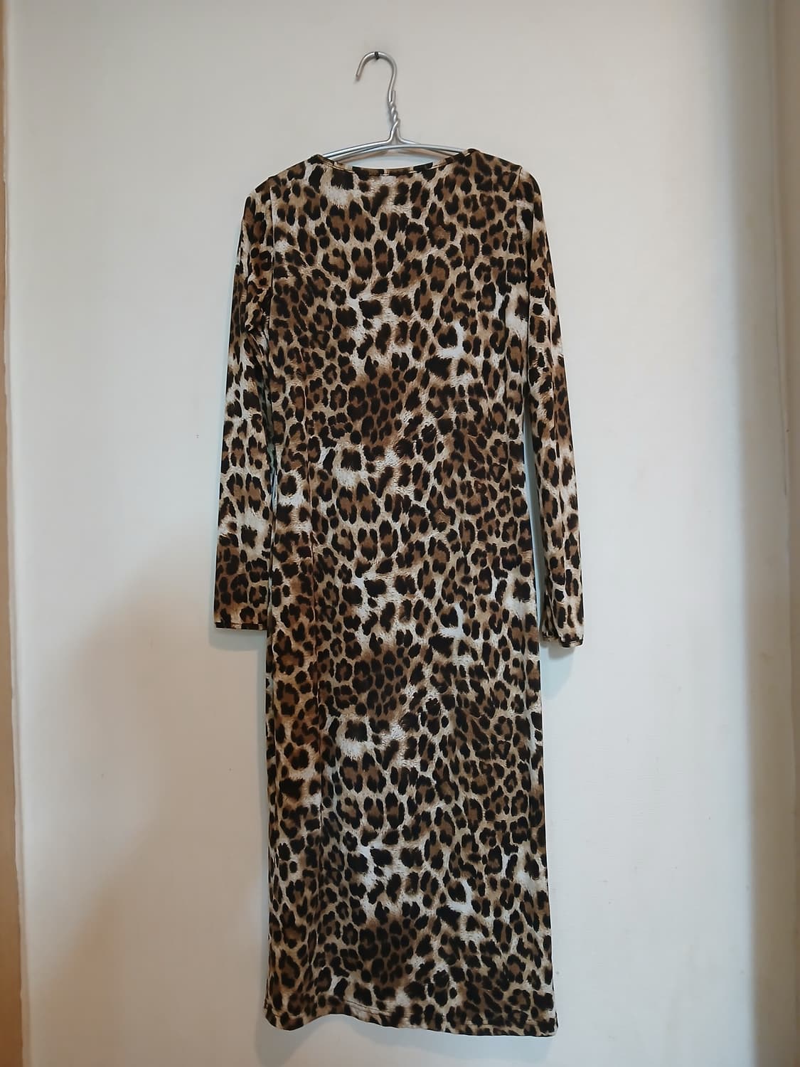 나인걸 레오파드 미디 원피스 호피 드레스 슬림 섹시 홀복 파티 클럽 상품이미지2