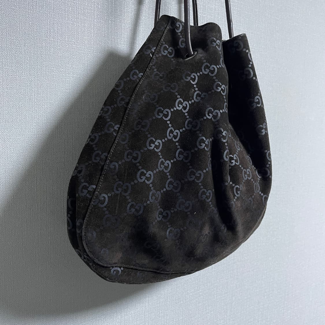 빈티지 구찌 GG로고 스웨이드 숄더&토트백 상품이미지2