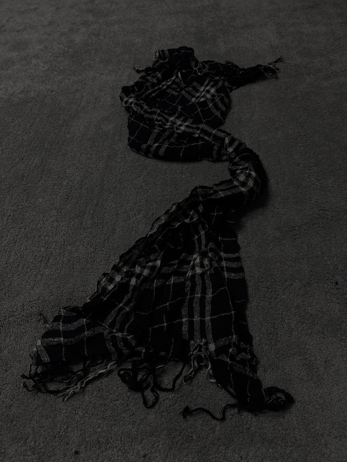 Vintage minimal grunge flannel scarf 상품이미지1