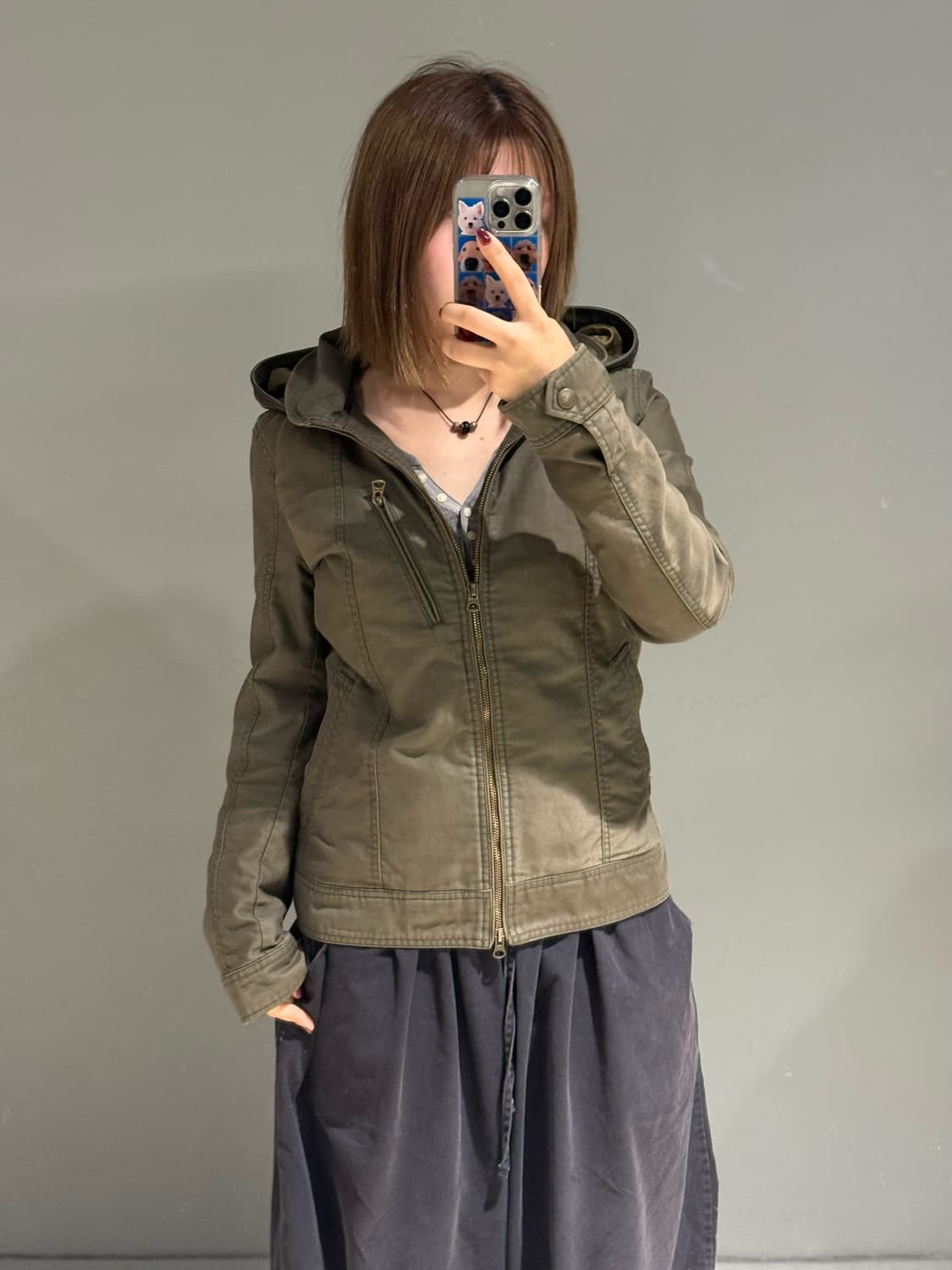 hood & high-neck 2-way detail jacket 상품이미지4