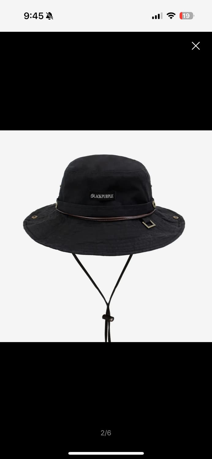 블랙퍼플 카우 트레일러 웨스턴 모자 블랙 상품이미지7