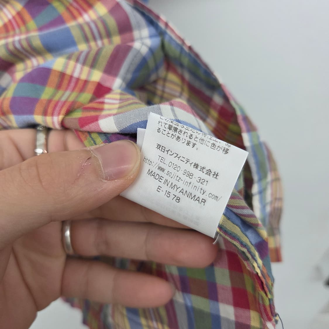 맥그리거 체크 반팔 셔츠 여L 상품이미지6