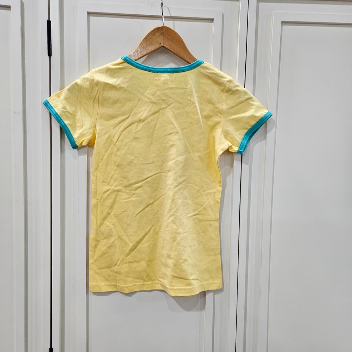 디즈니 스티치 옐로우 반팔 티셔츠 상품이미지4