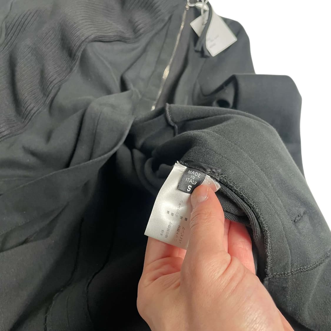 Roque 하이넥 립 포인트 언밸런스 져지 코트 (italy)   상품이미지9