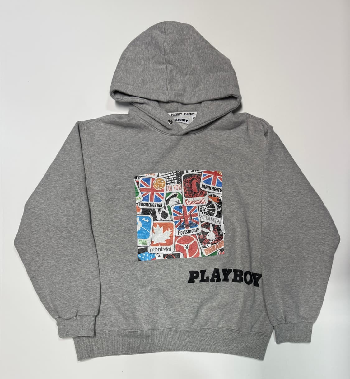 플레이보이 Playboy 프린팅 스웻 후드티 상품이미지1