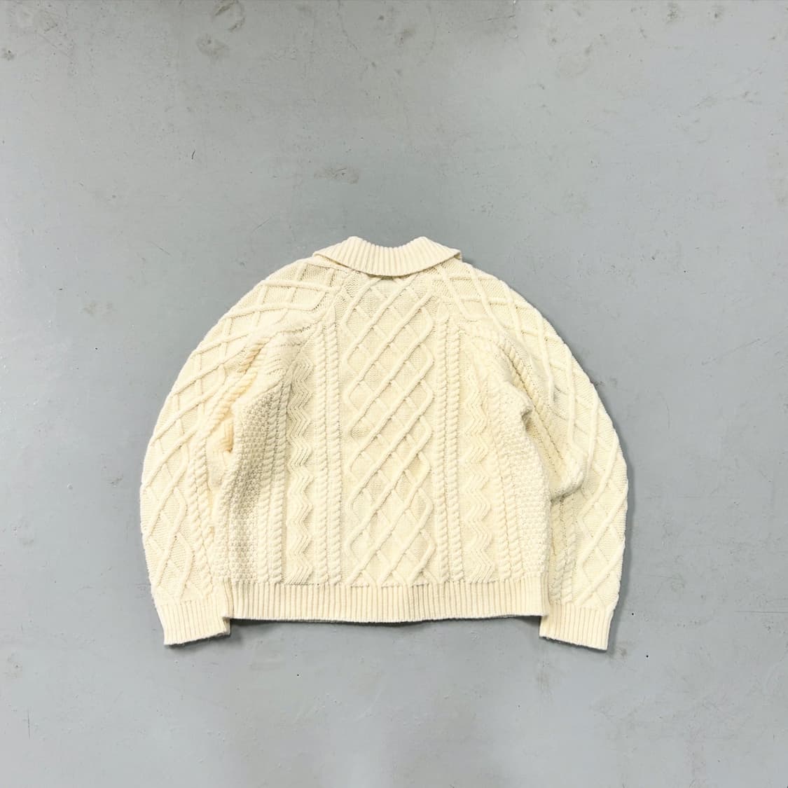 빔즈하트 케이블 울 가디건 상품이미지3