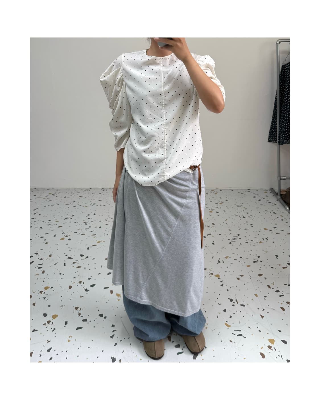 Mila owen 도트 블라우스 상품이미지4