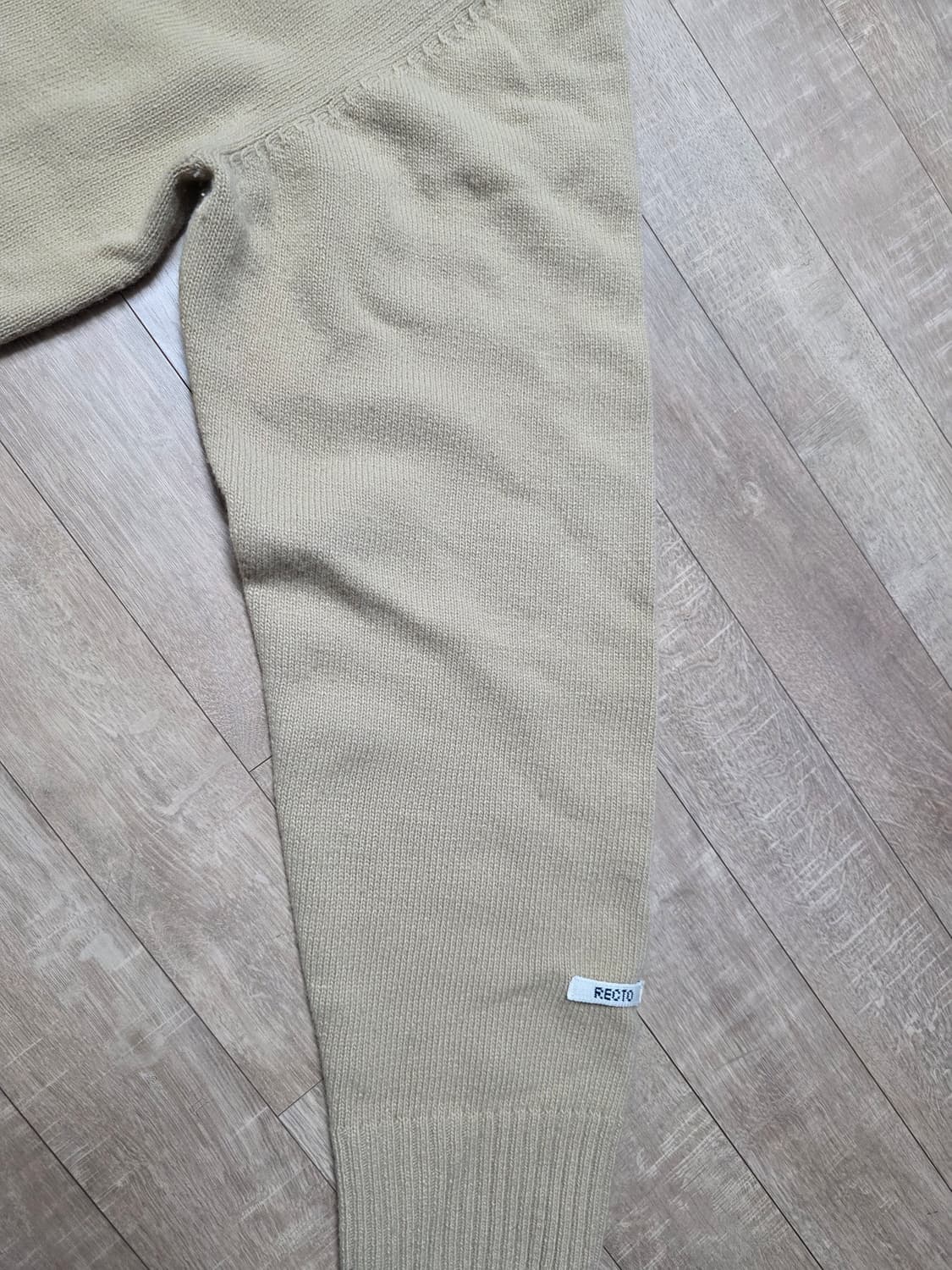 렉토 레이어드 니트 베이지 L 상품이미지3