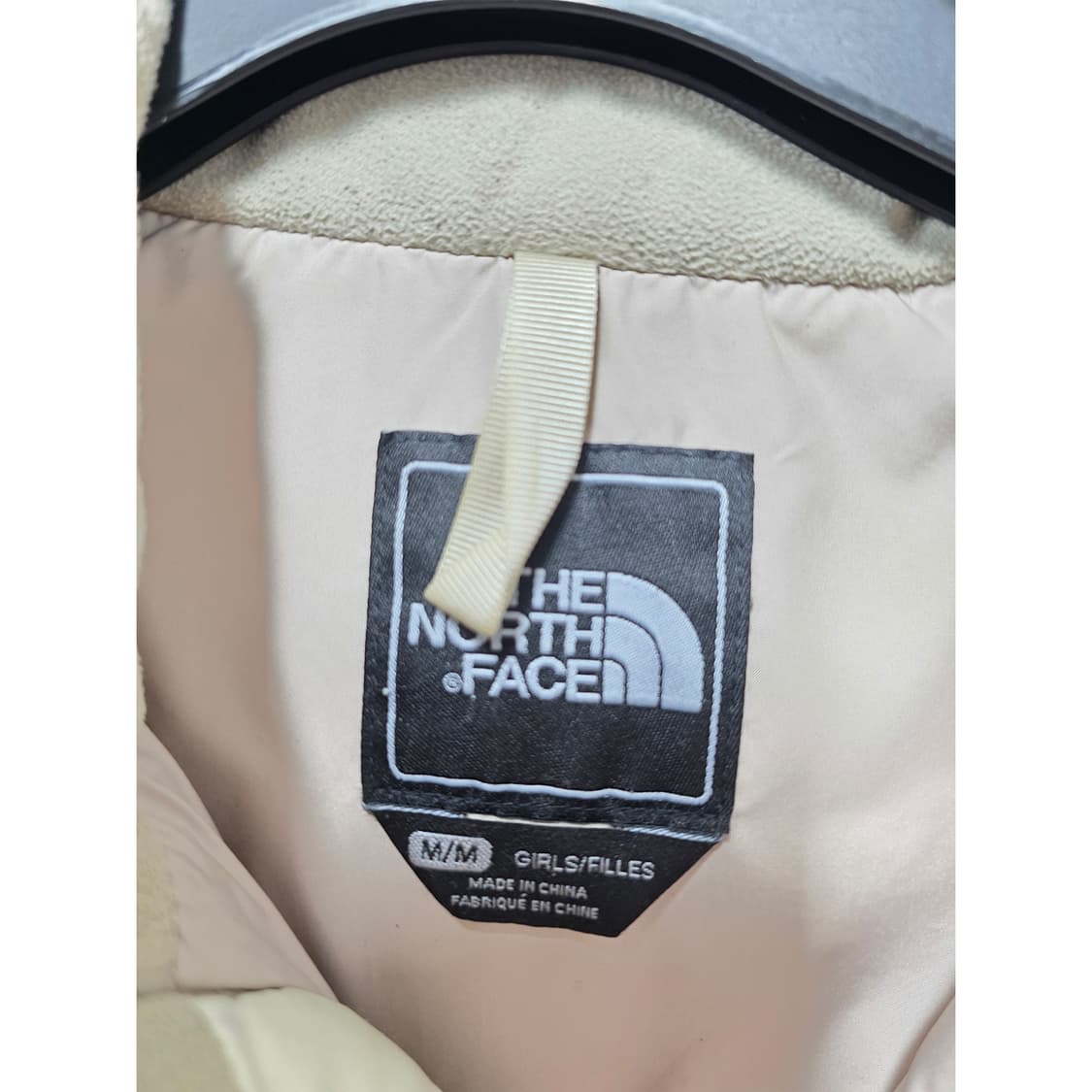 택포// 노스페이스 여자 화이트 경량패딩 M 상품이미지2