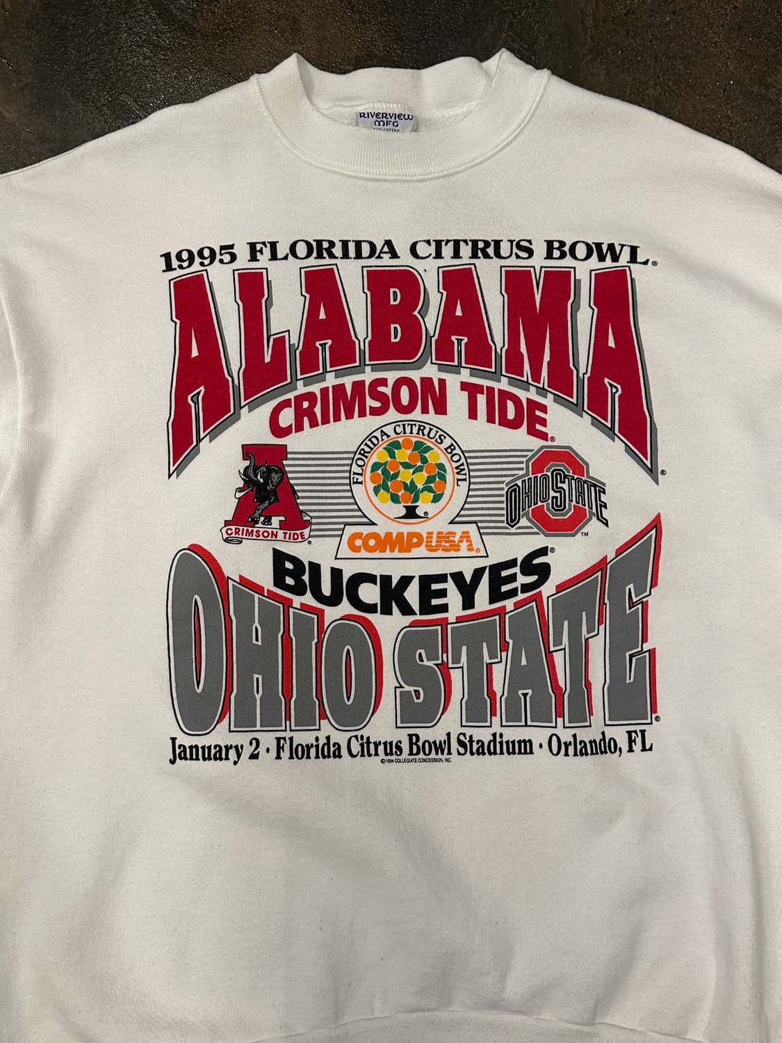 90s USA 50/50 플로리다 시트러스볼 스웻셔츠 XL 상품이미지3