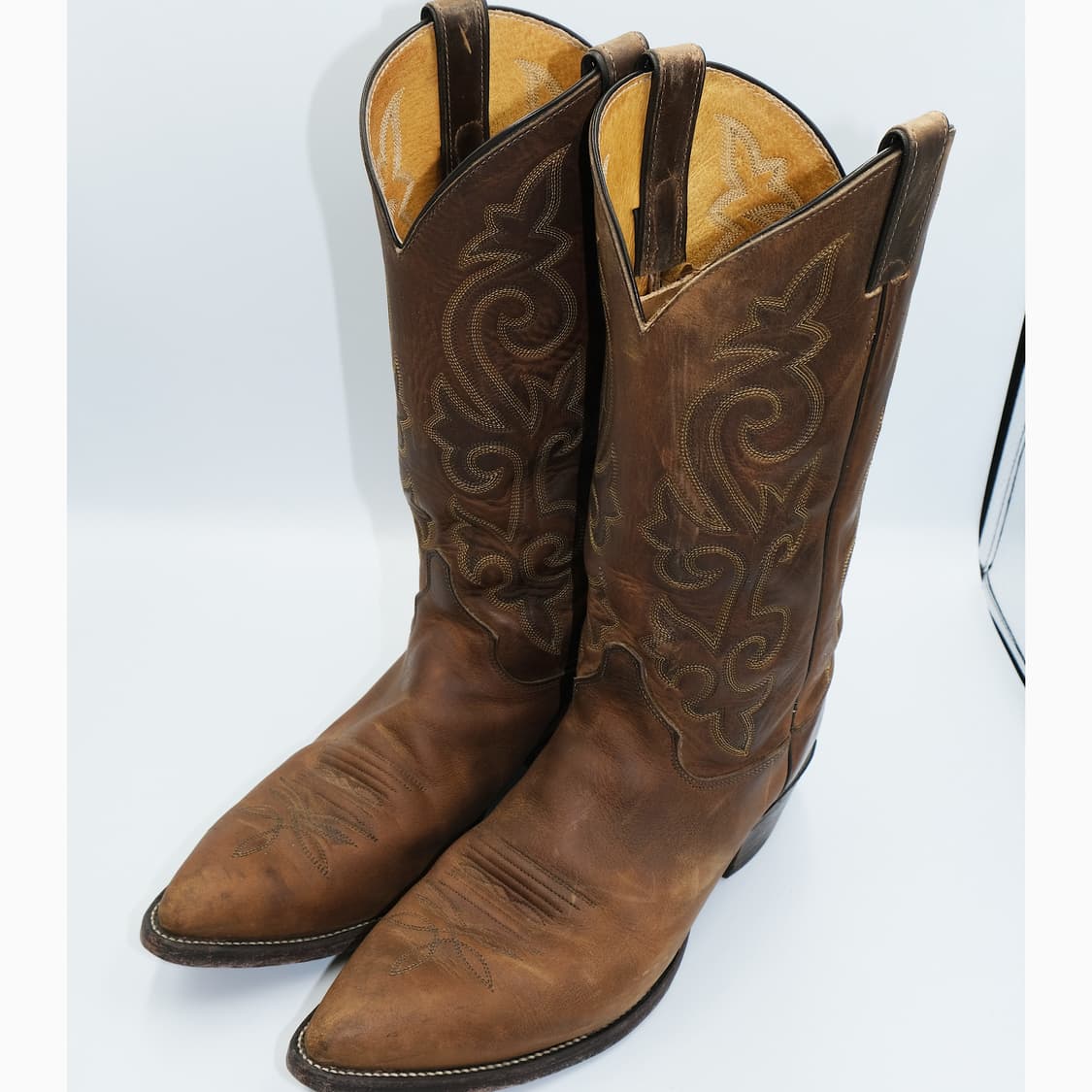 빈티지 저스틴 웨스턴 레더 부츠 10D(270)사이즈 BT27019 상품이미지5