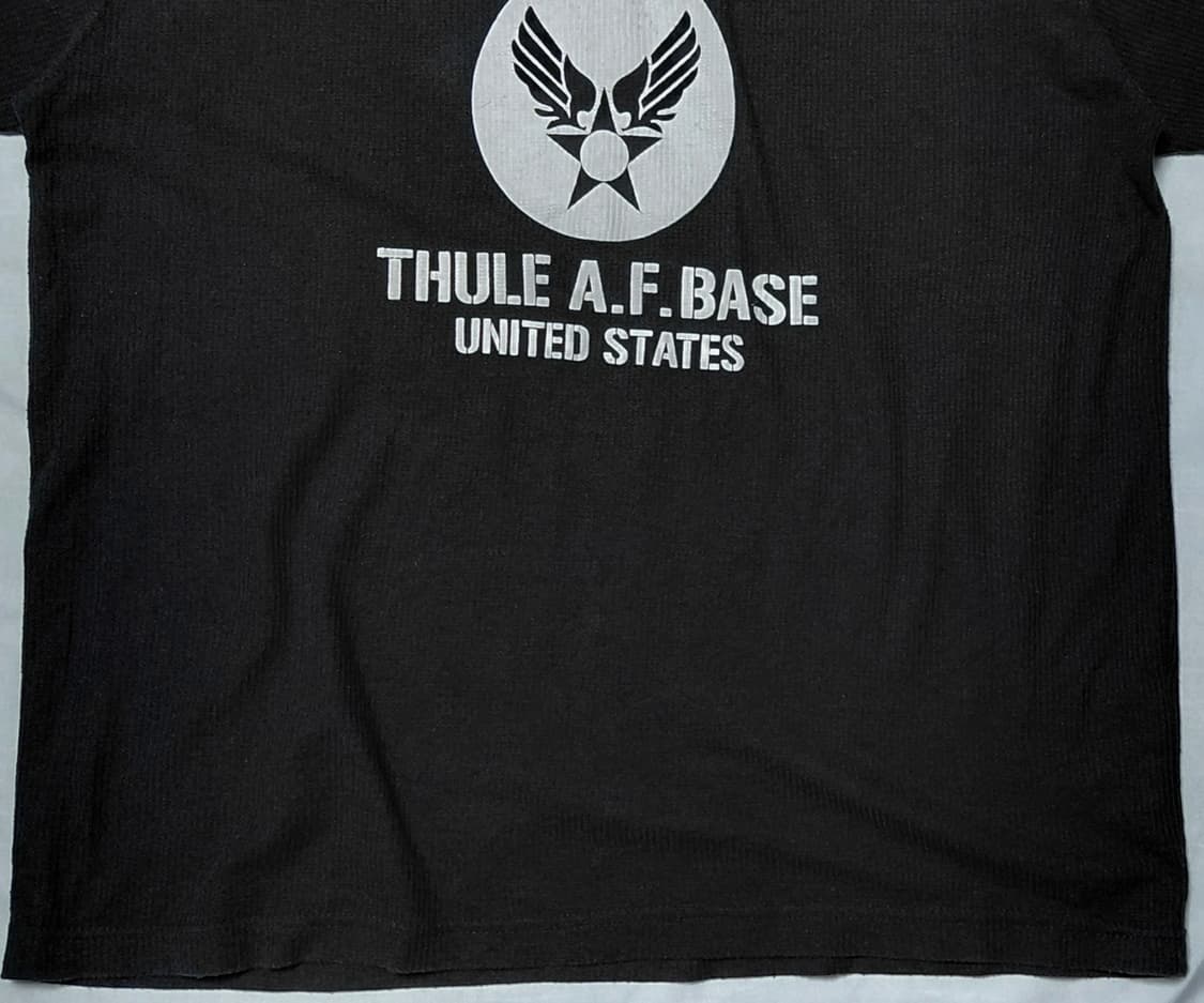 [3L] Volcanic USAF 툴레 공군기지 빈티지 와플 티셔츠 상품이미지3