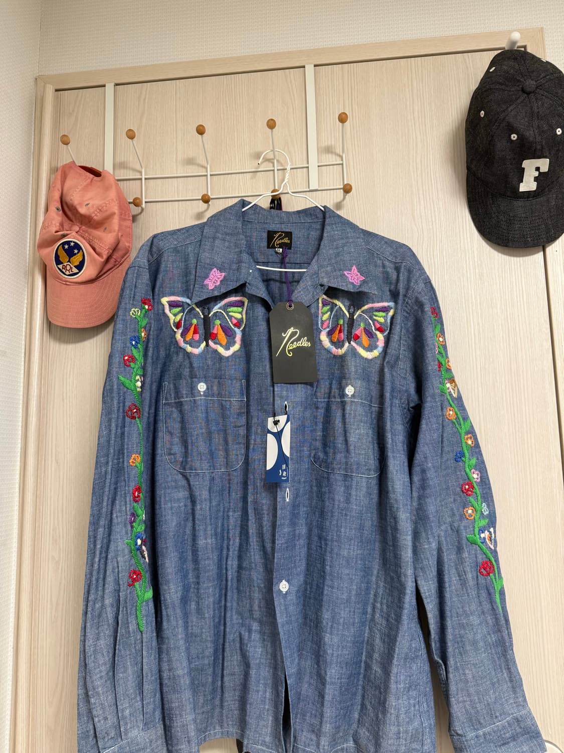 XL) 니들스 웨스턴 샴브레이 원업셔츠 상품이미지2