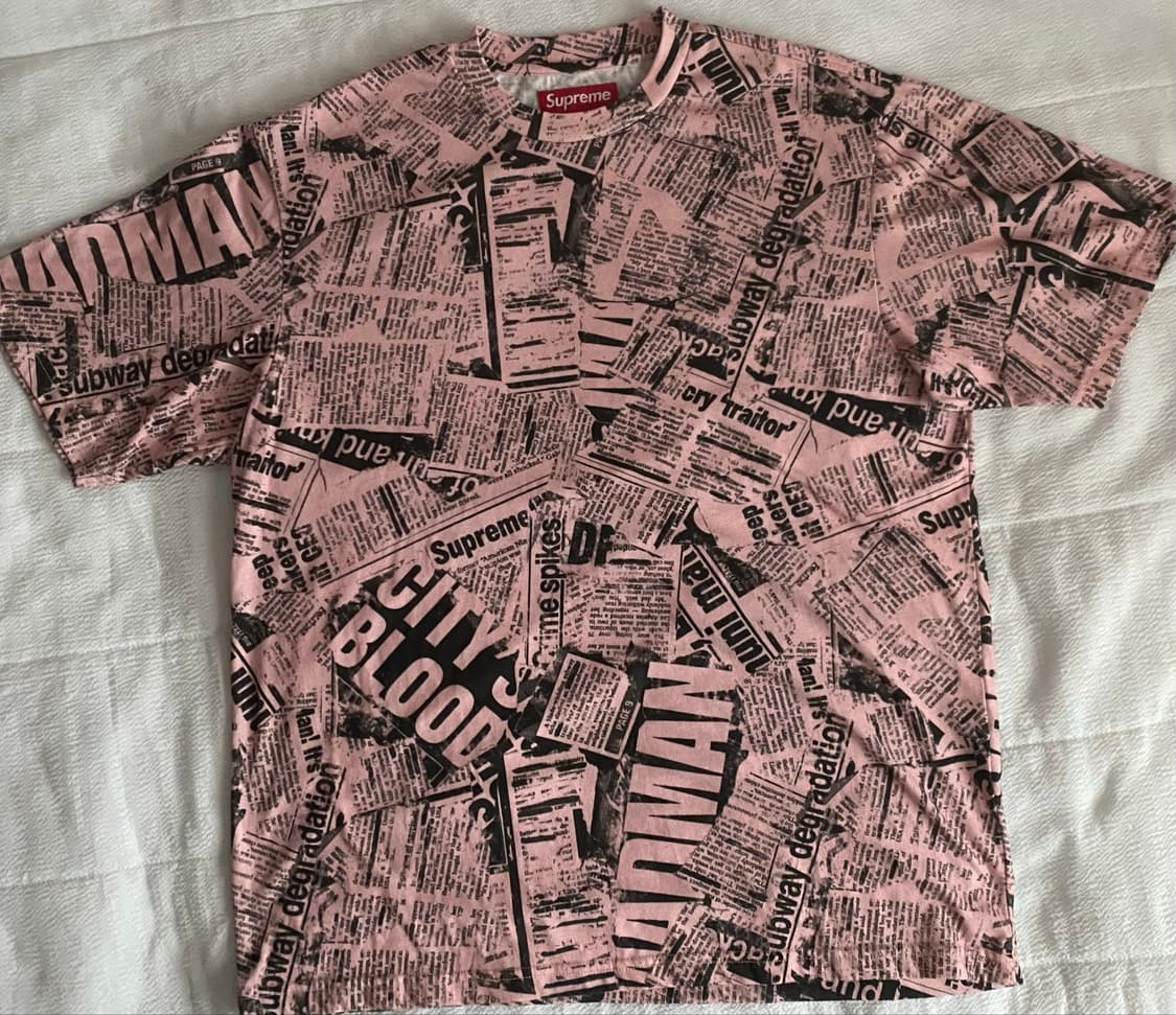 (S)슈프림 25SS Newspaper S/S Top 상품이미지7