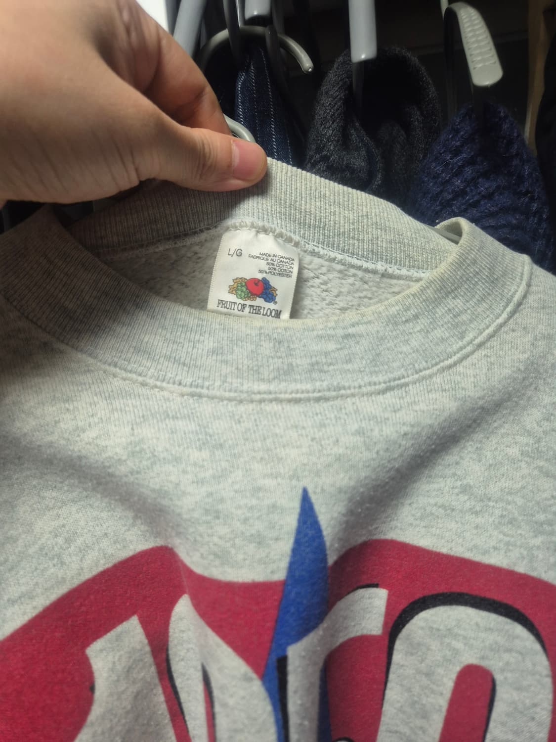 프룻오브더룸 맨투맨 팝니다 상품이미지2