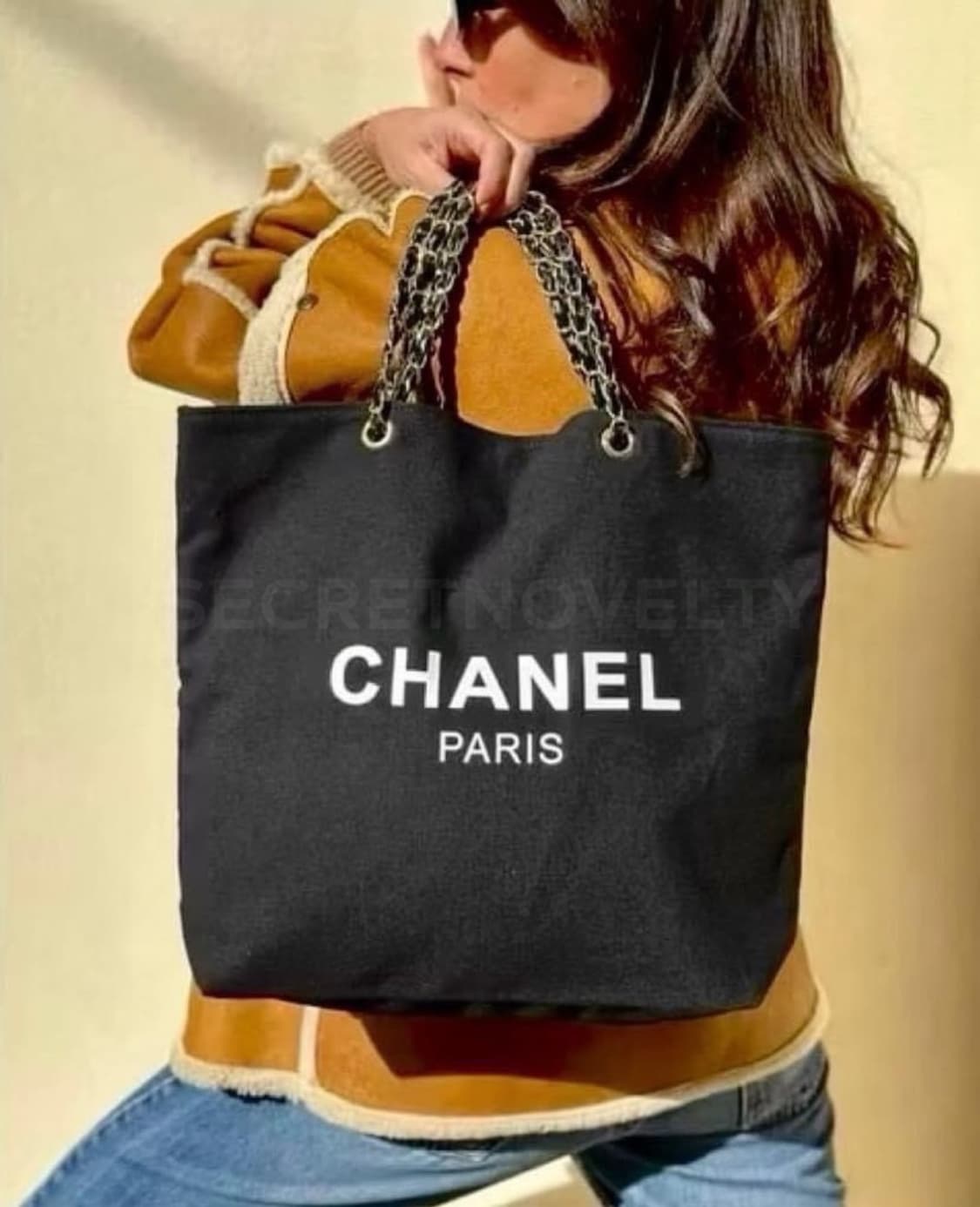 샤넬뷰티 실버체인 숄더백 블랙 상품이미지1