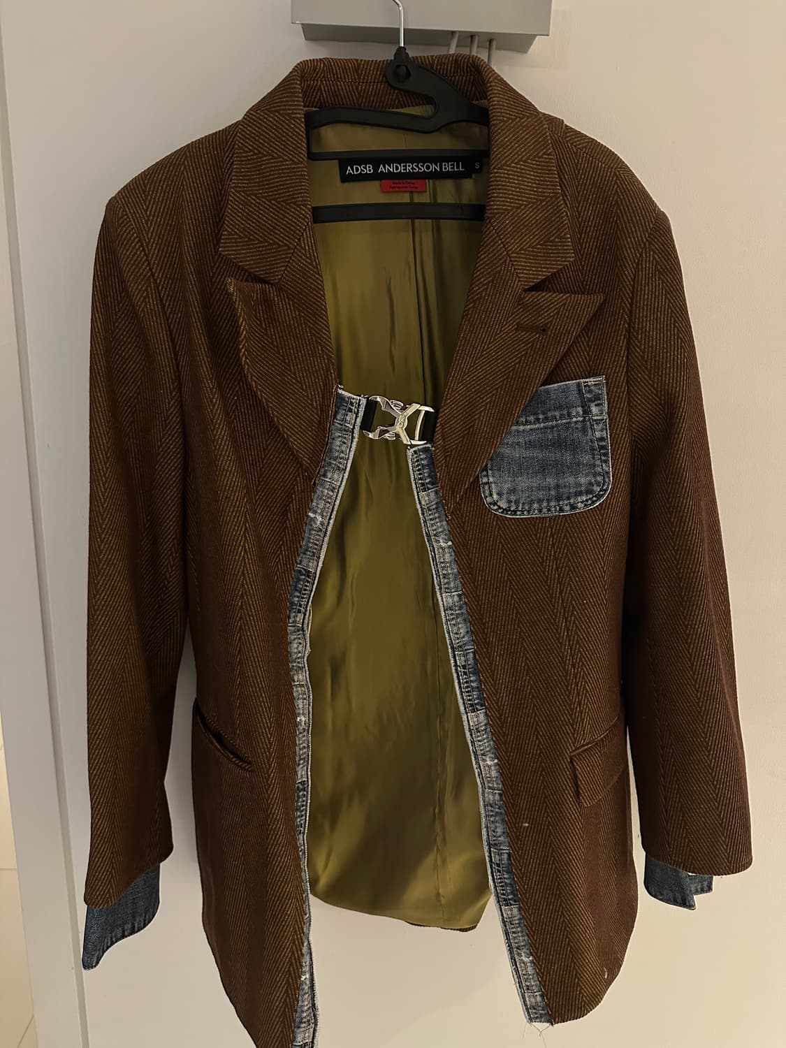 앤더슨벨 - 매기 로우컷 헤링본 자켓 상품이미지2