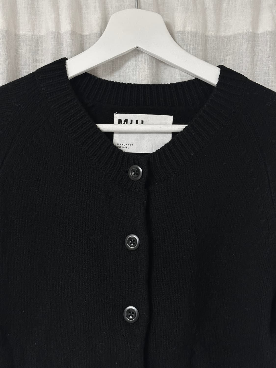 MHL 마가렛호웰 블랙 울 가디건 상품이미지3