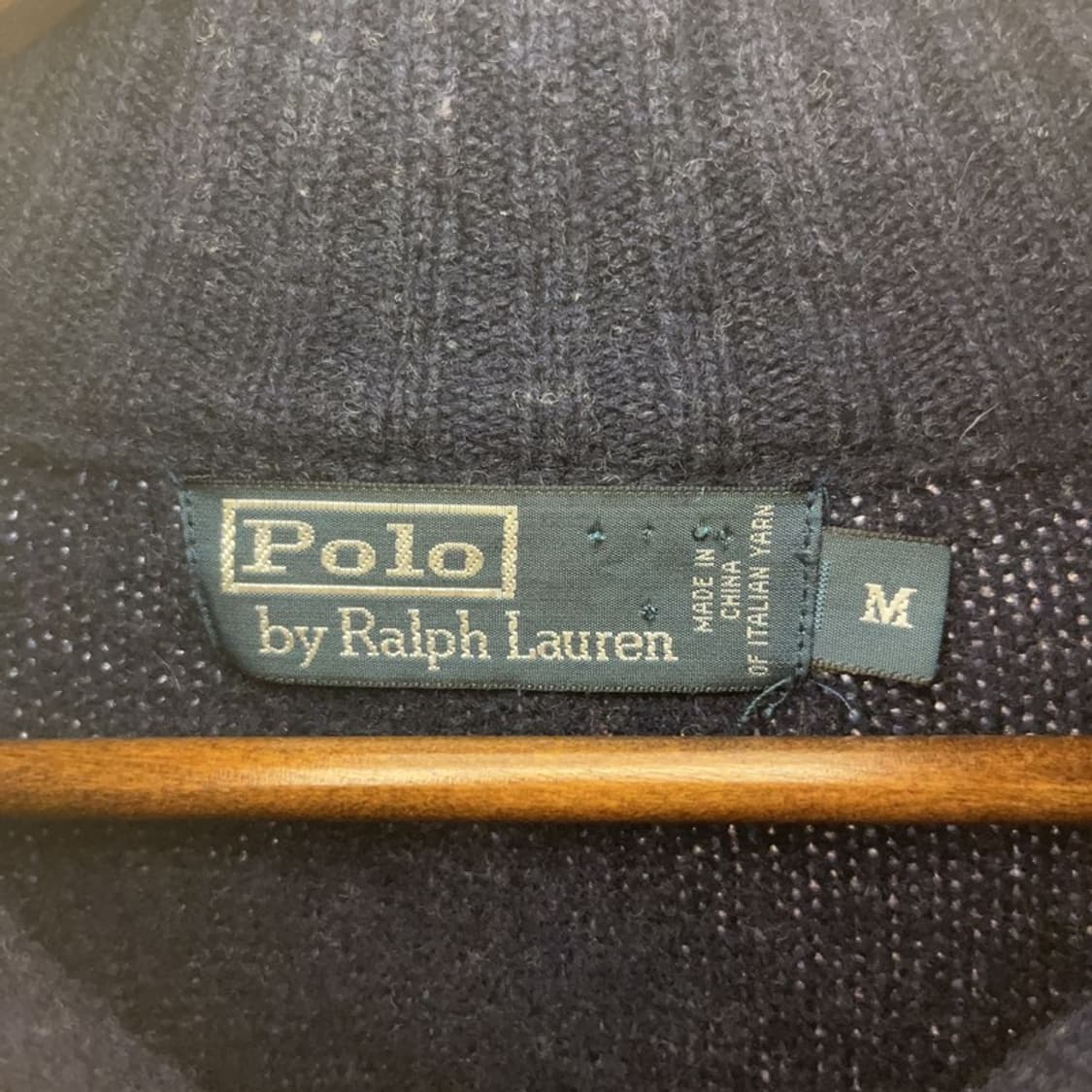 폴로 랄프로렌 모던캐주얼 반버튼 어깨패치 니트 M C08671 상품이미지5