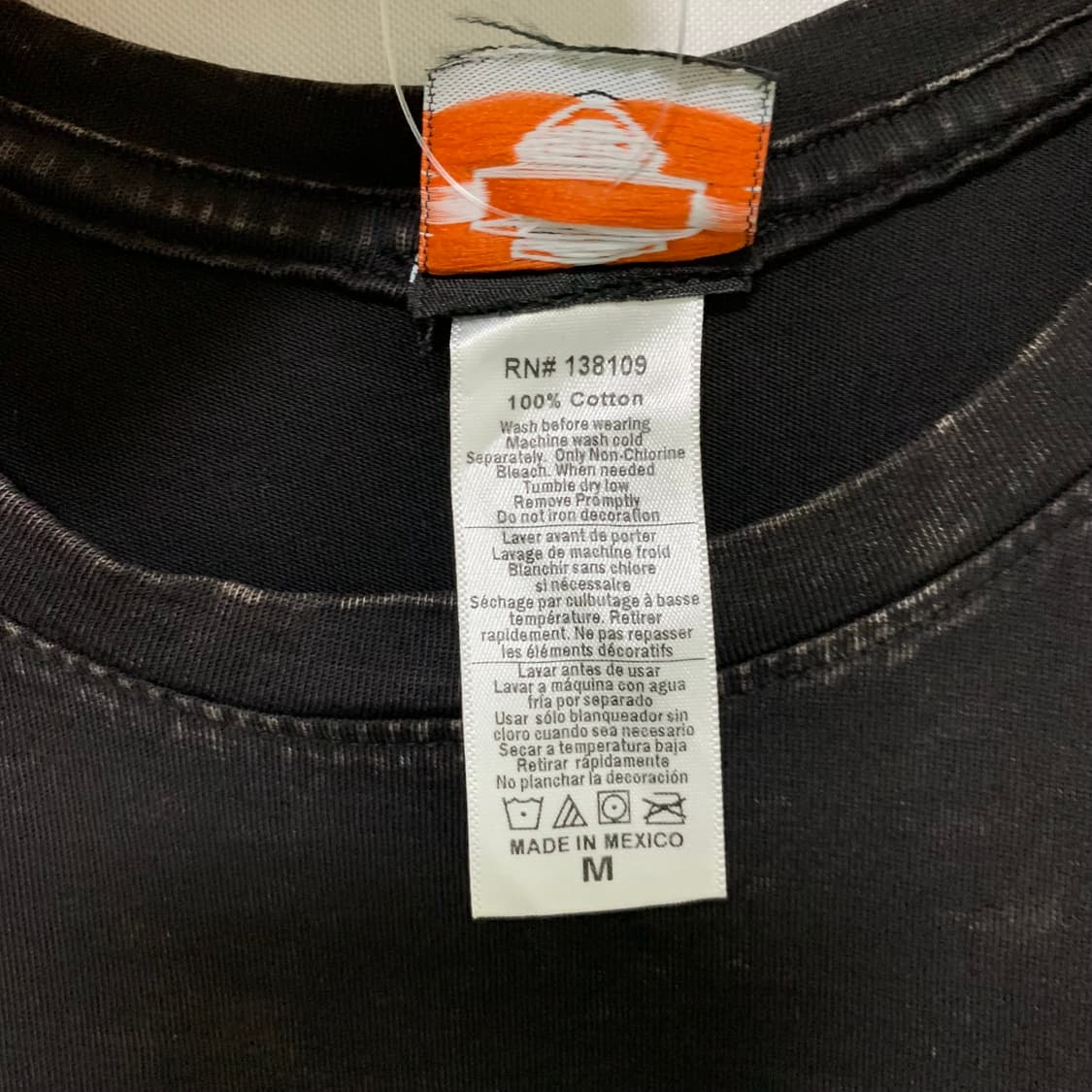 할리데이비슨 빈티지 블랙 나시 슬리브리스 M 상품이미지5