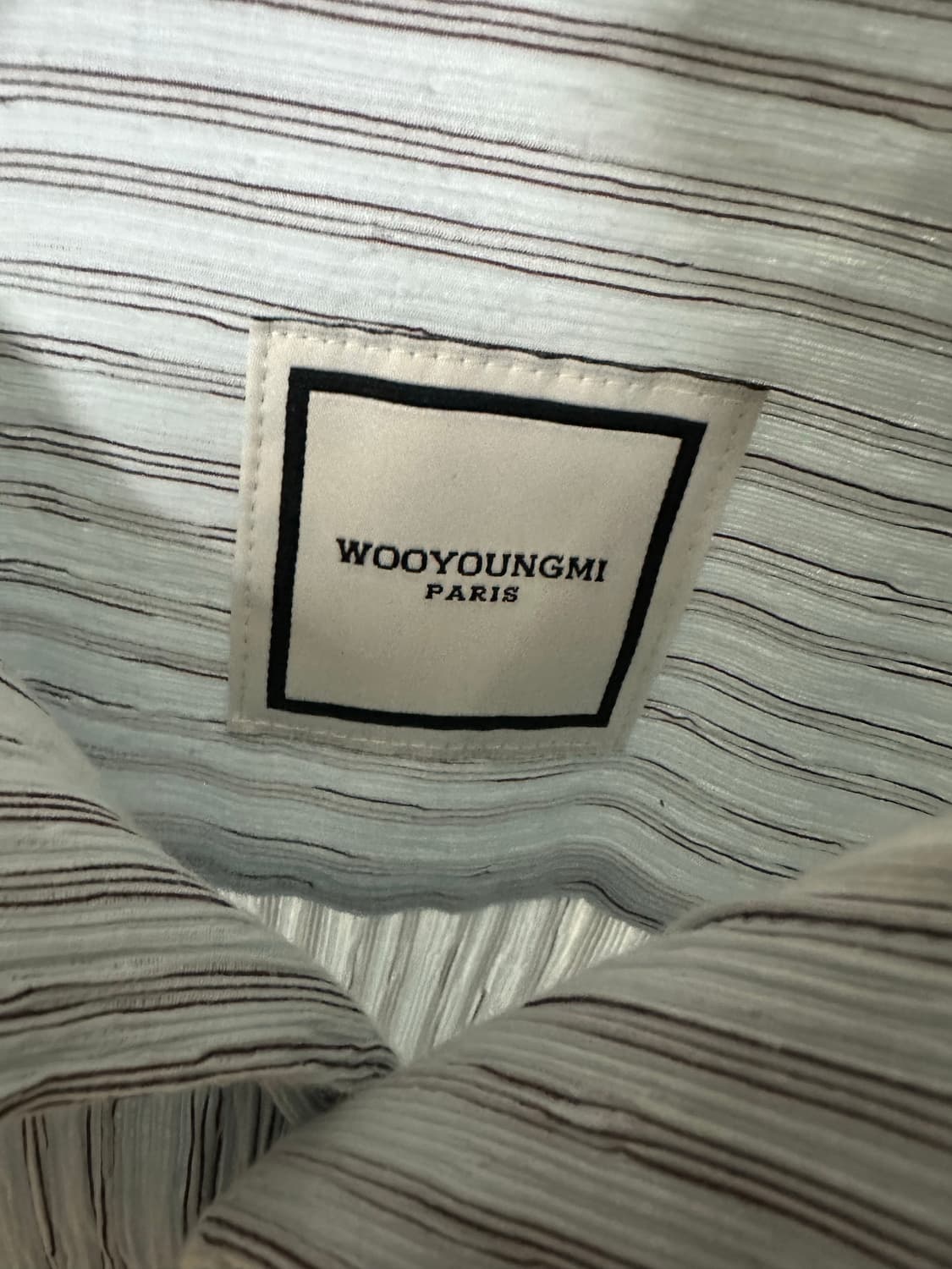 우영미 스트라이프 셔츠 블루 (46) 상품이미지4