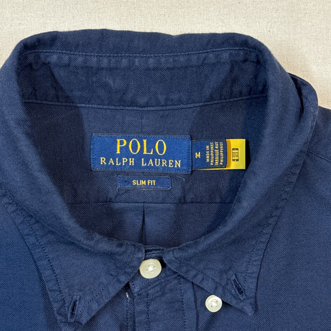 M) 폴로 랄프로렌 클래식 가먼트다이 셔츠 큐알탭 신형 상품이미지6