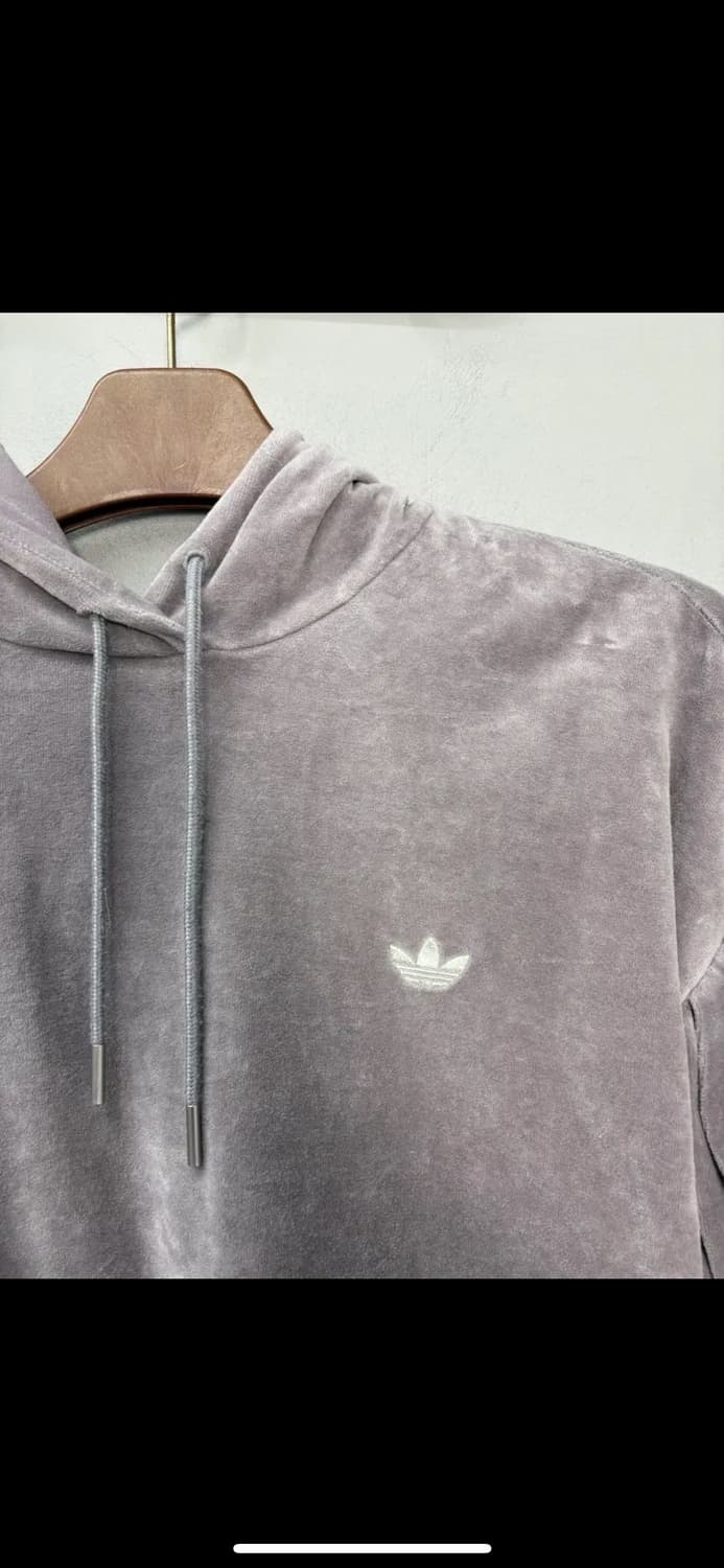 아디다스 아디브레이크 벨루어 퍼플그레이 후디 H1479 상품이미지3