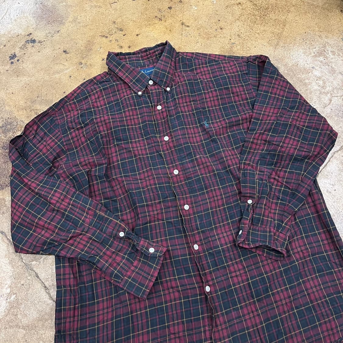 [정품/XL] 폴로 랄프로렌 체크 긴팔 셔츠 b10 상품이미지1