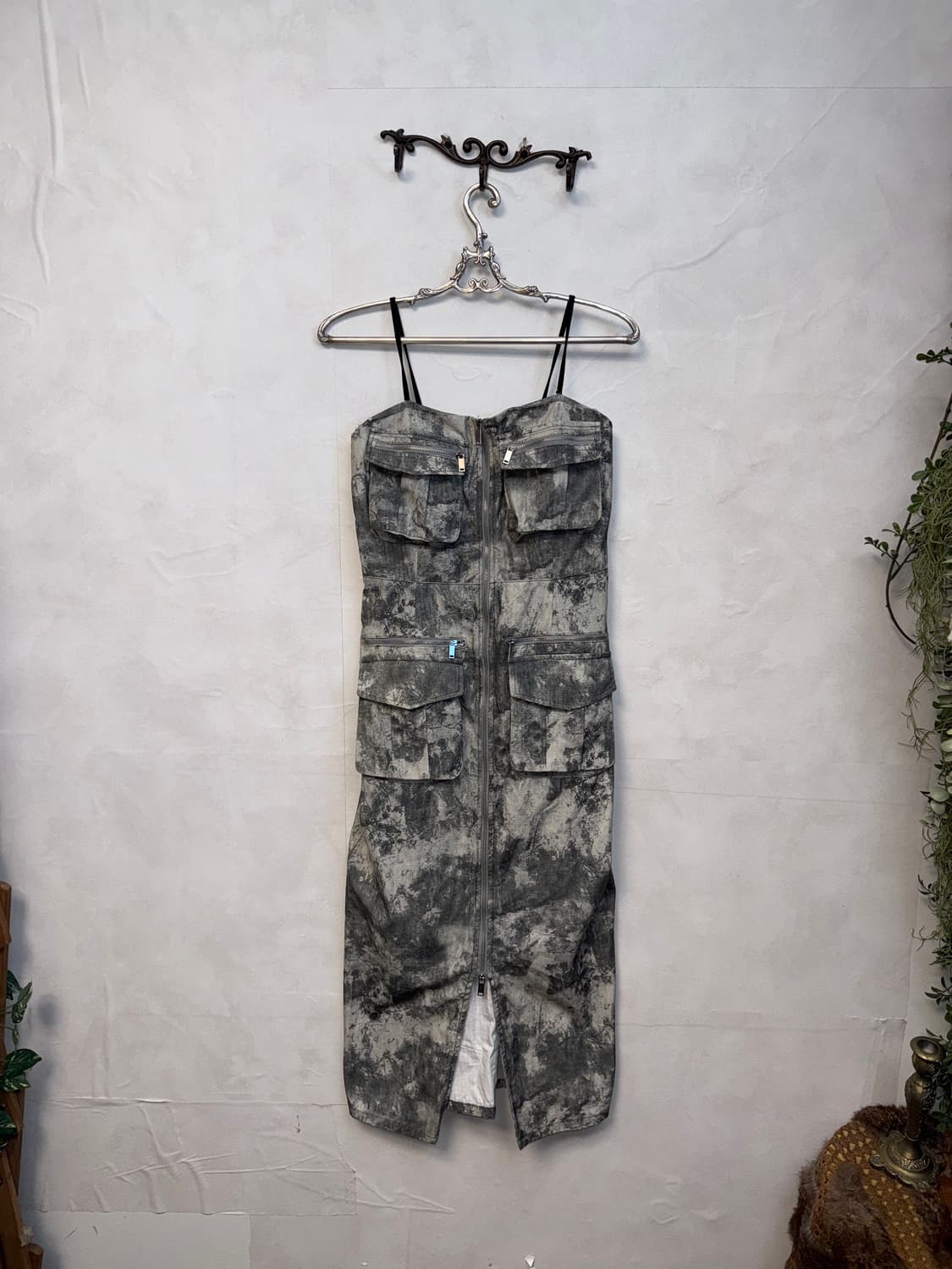 Charcoal tie dye pocket two ways ops 상품이미지3