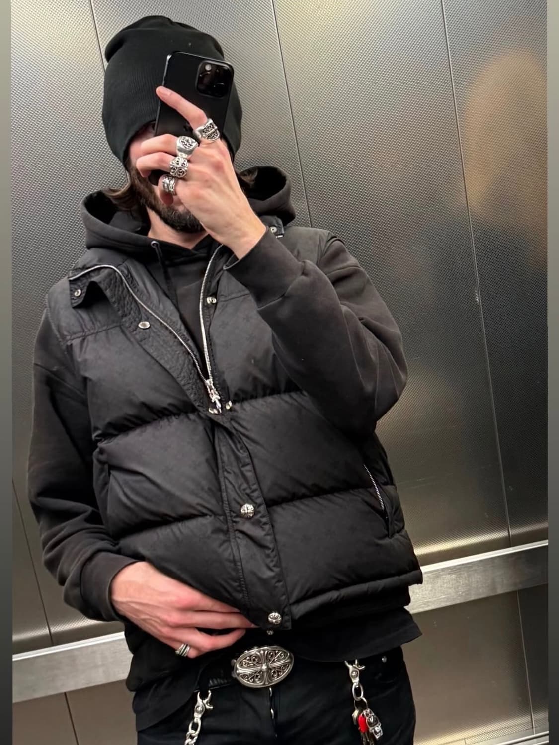 크롬하츠 스티프 V2 블랙 패딩베스트 상품이미지1