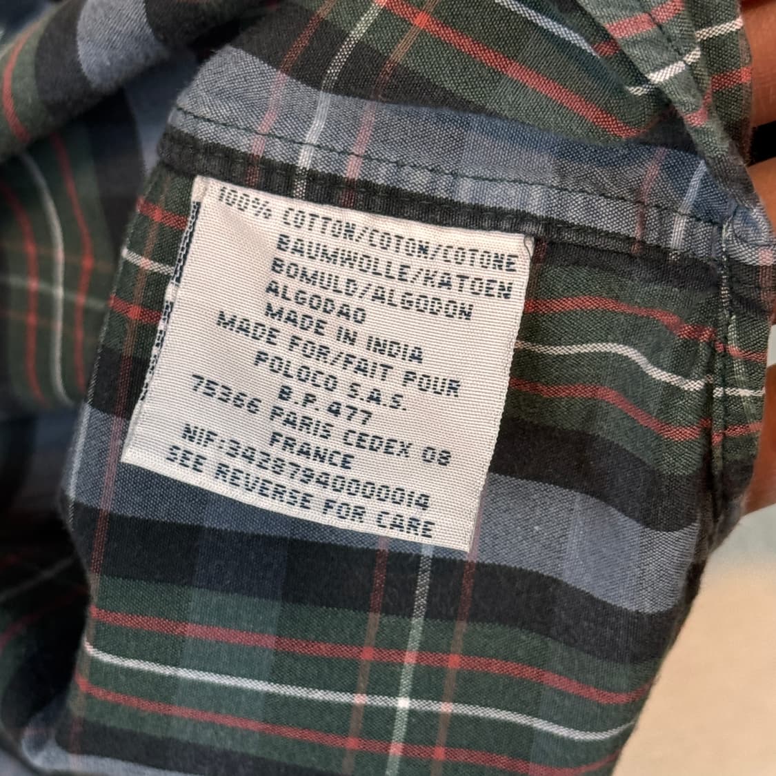 M) 폴로 랄프로렌 클래식 체크 셔츠 상품이미지7