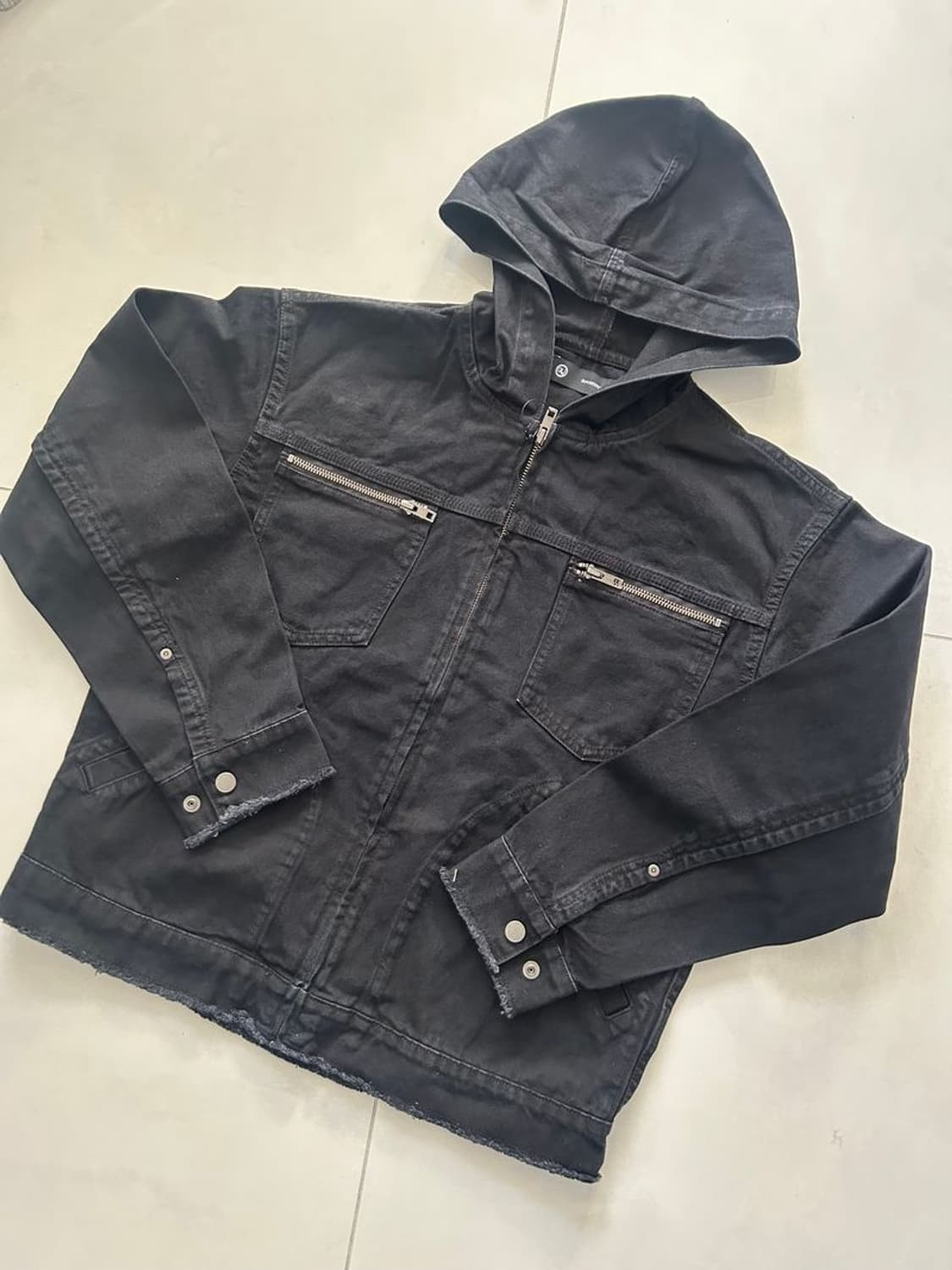 DENIM ZIPUP HOODIE 데님 지퍼 후드티 상품이미지4
