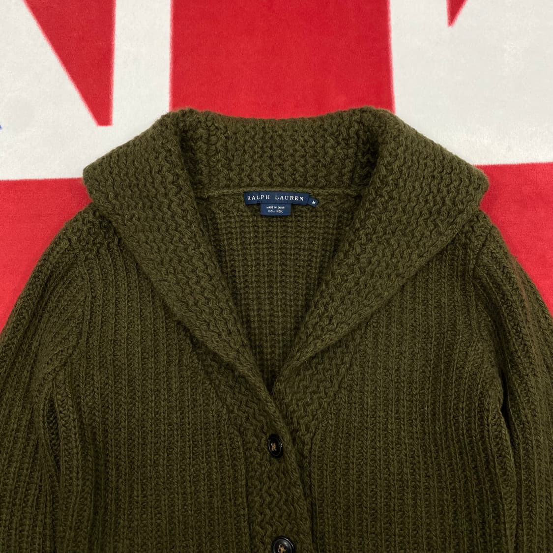 폴로 숄카라 가디건 여성 M  상품이미지3