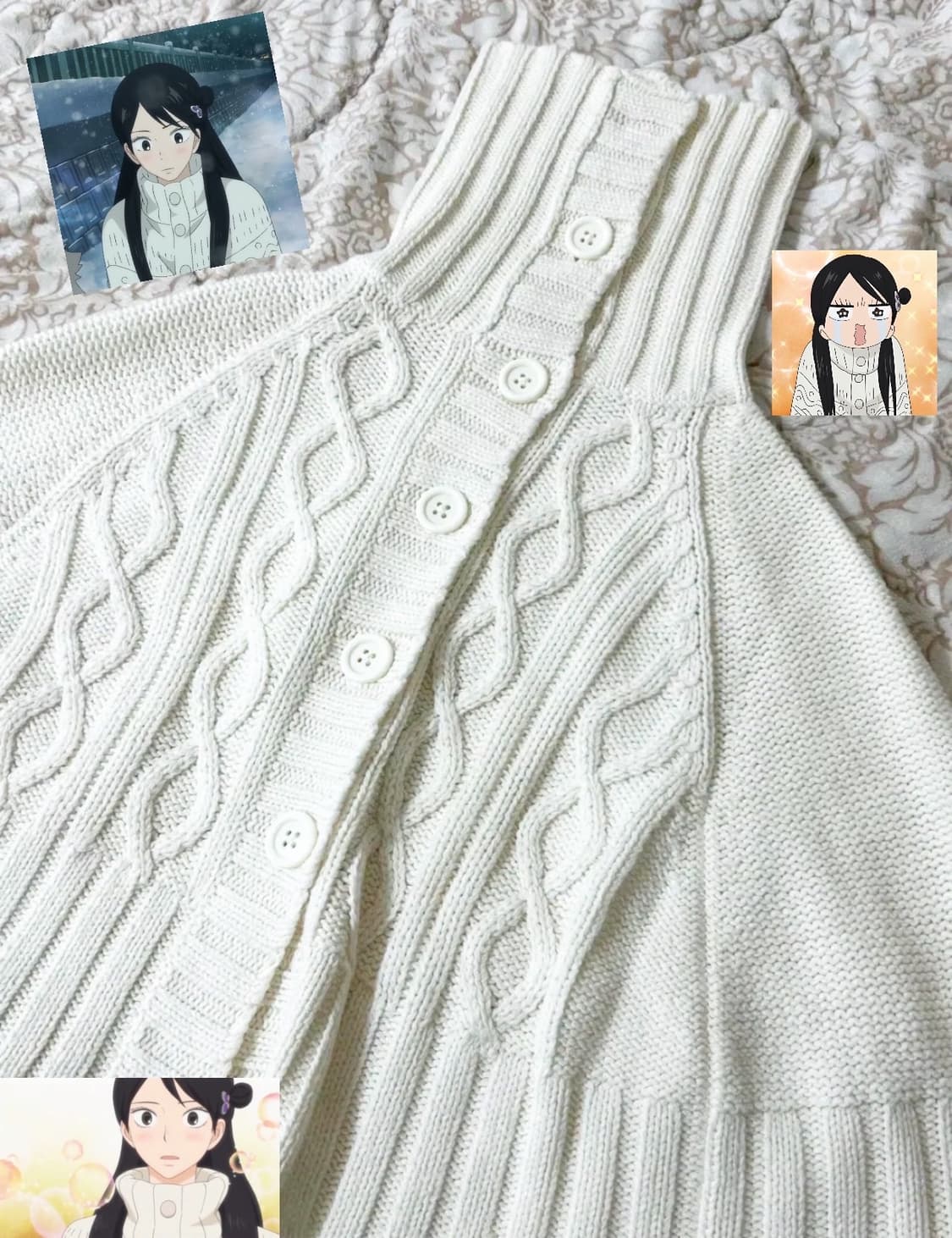 미착용 사와코깔 케이프 너에게닿기를 쿠로누마 사와코 빈티지 상품이미지2