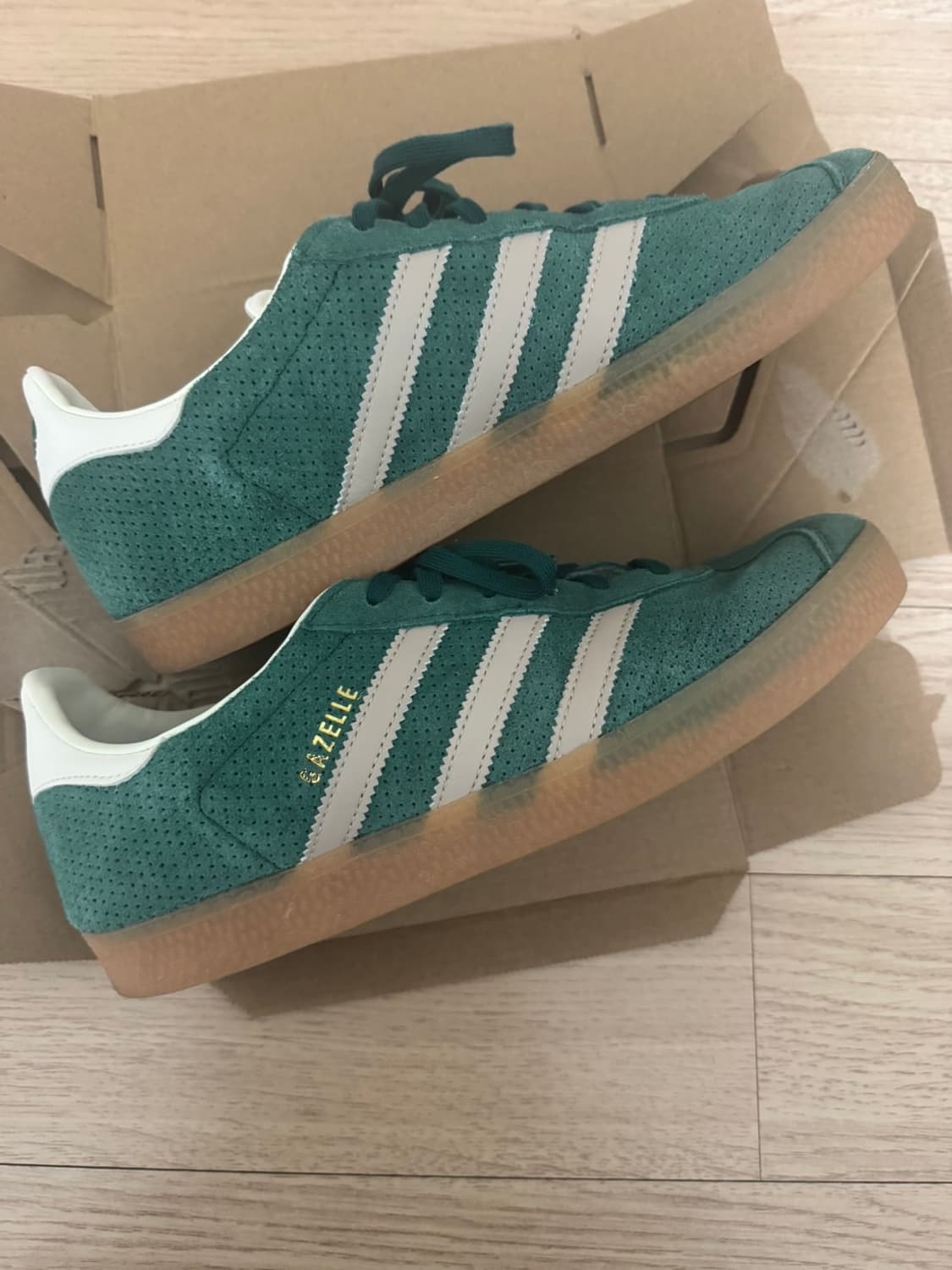 여성_아디다스 가젤 스웨이드 그린 240mm 상품이미지2