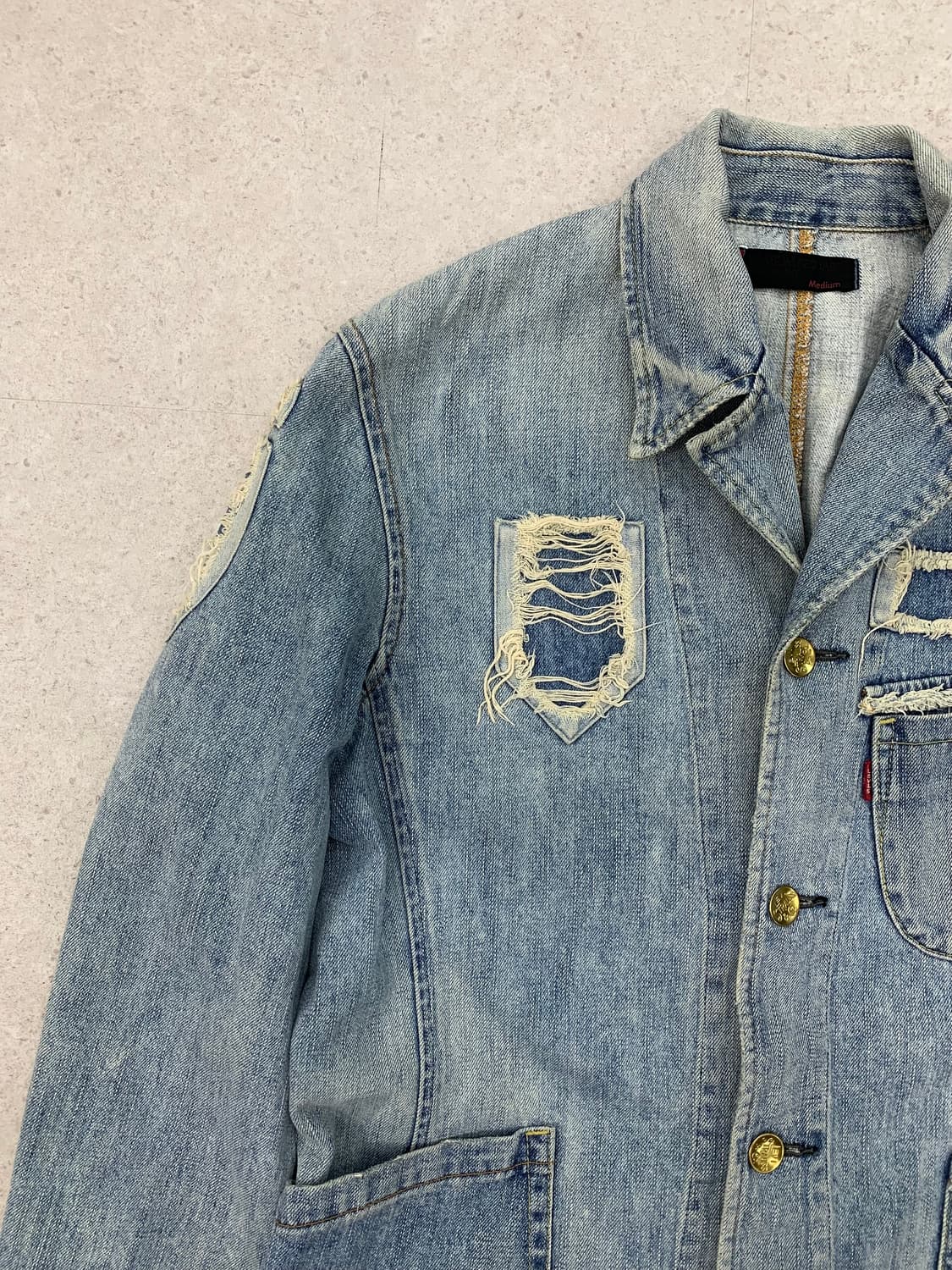 Levis 00s 리바이스 레드룹 디스트로이드 데님자켓 상품이미지2