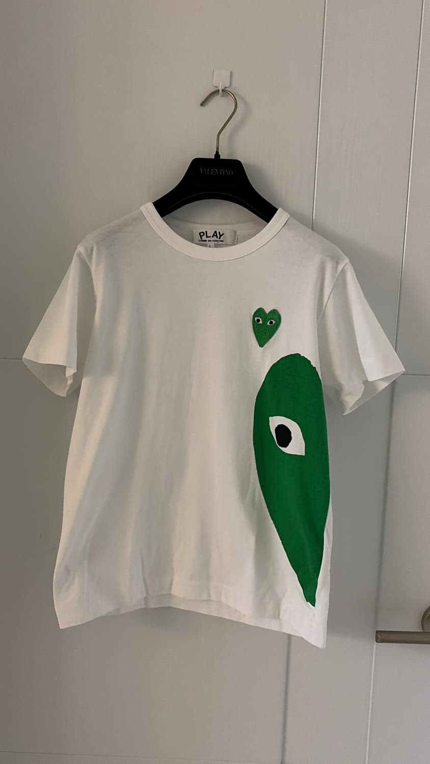 꼼데가르송 PLAY 희귀그린 하트 티셔츠 55 정품 상품이미지5