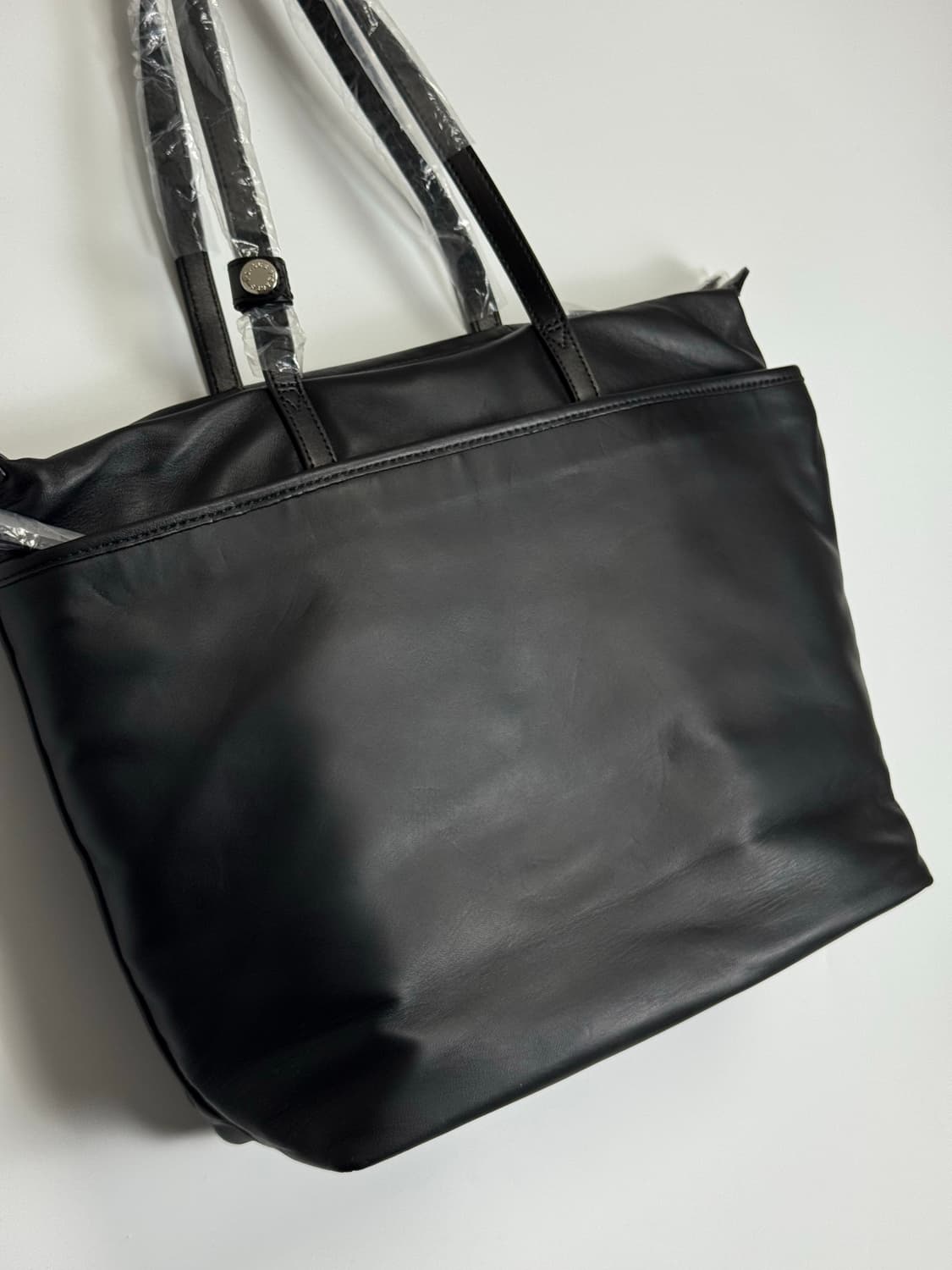 요지야마모토 여성용  Y'SACCS 블랙 레더 빅 토트백 숄더백 상품이미지5